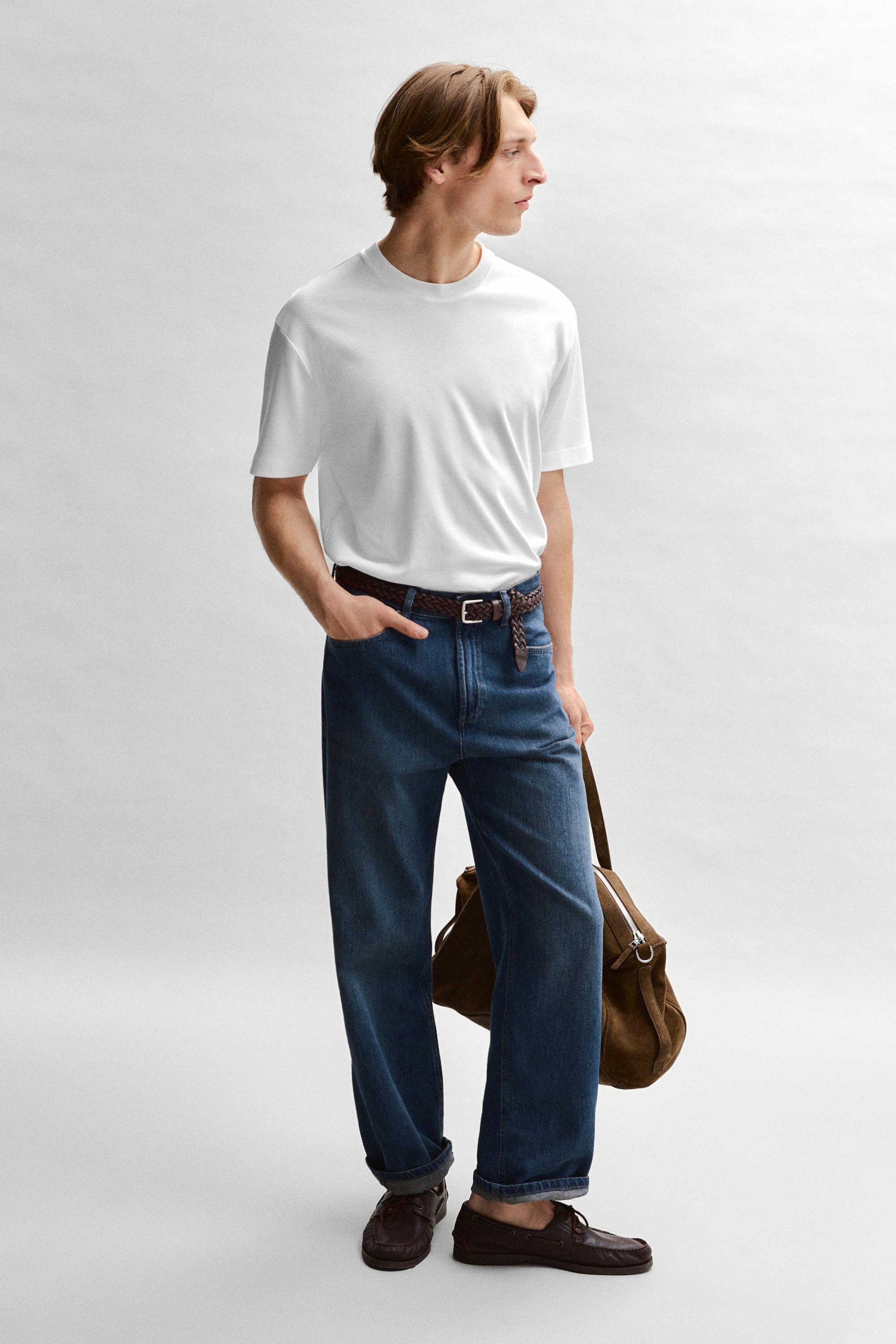 100% cotton short sleeve T-shirt — WHITE