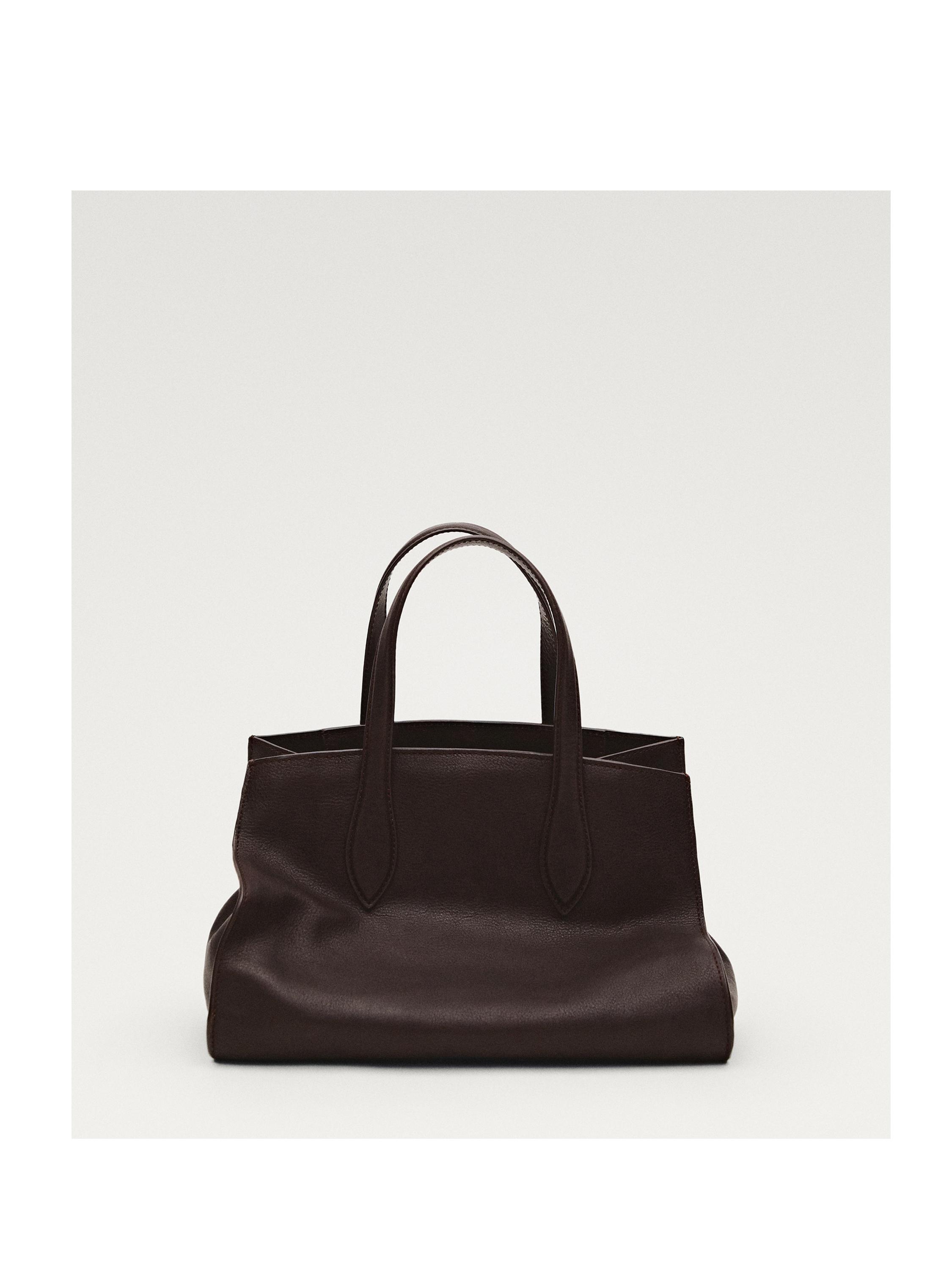 Mid-size nappa leather MD ICON tote bag