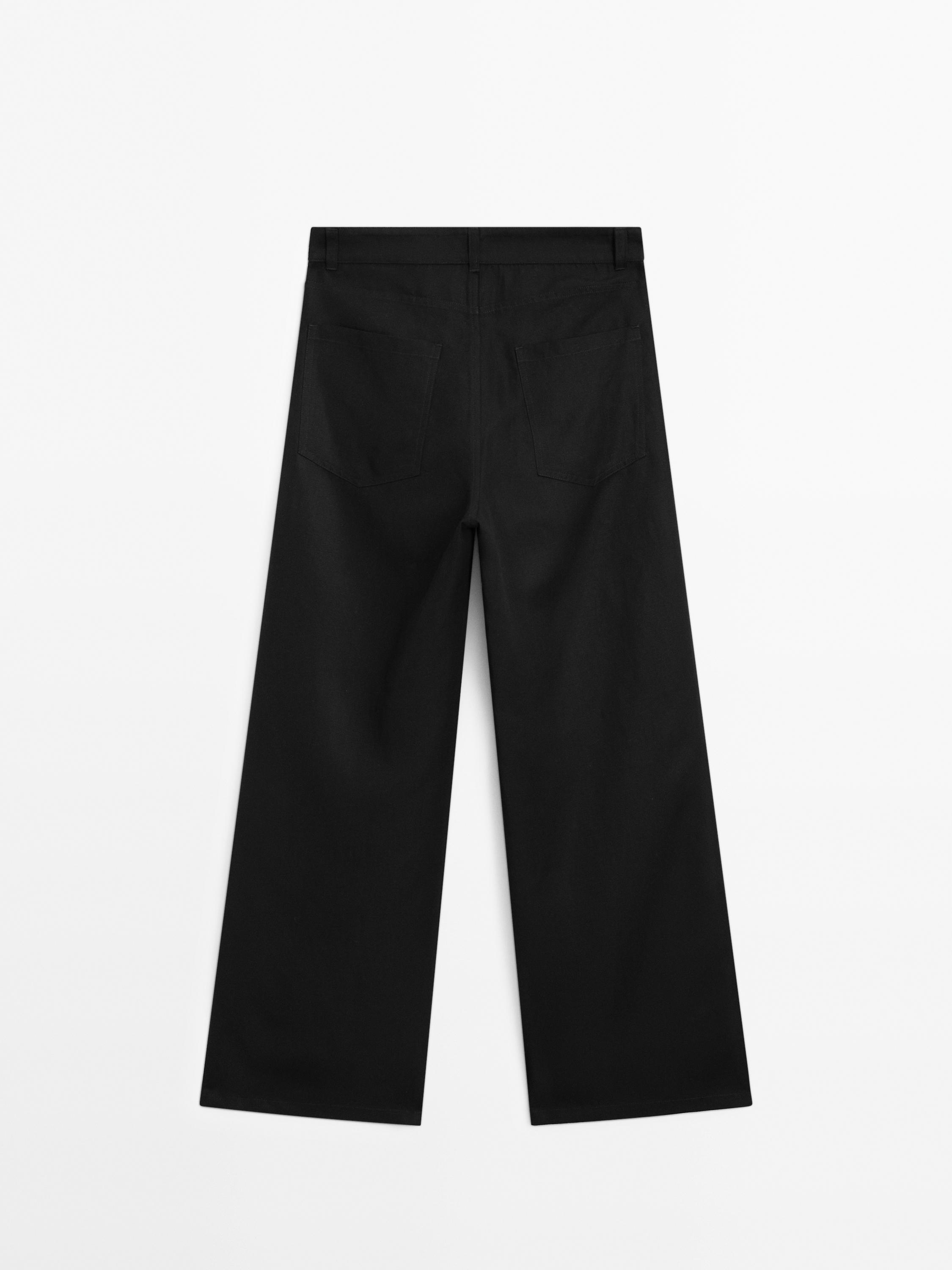 Pantalon palazzo lyocell