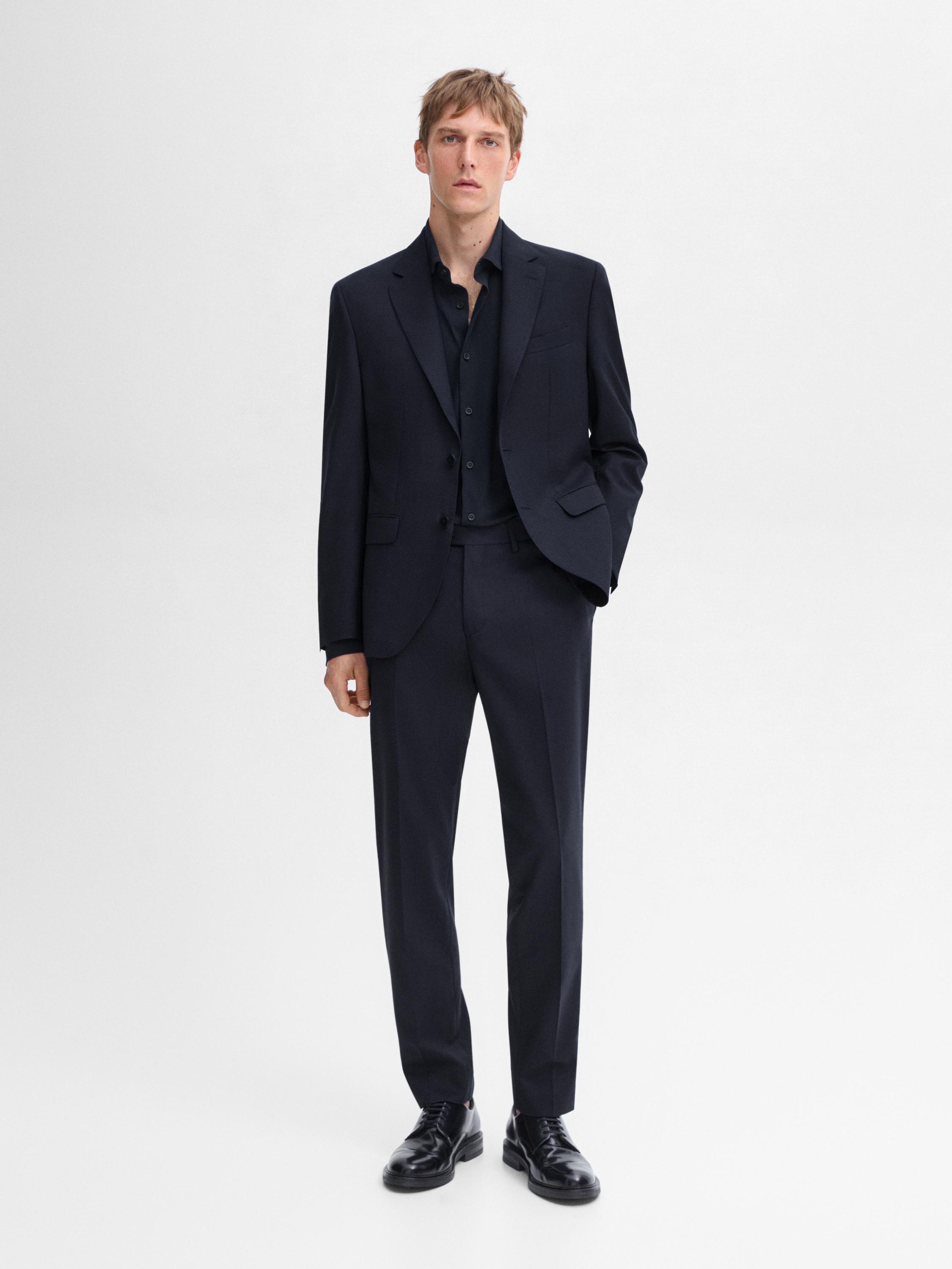 Veste de costume faux-uni 100 % laine