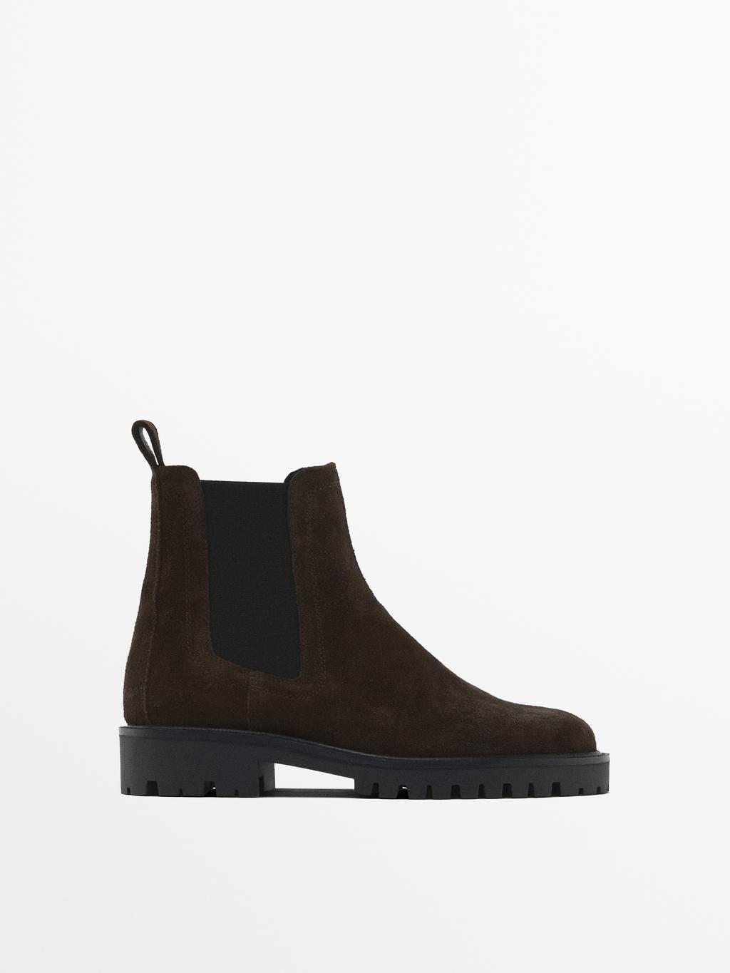 stiefeletten-aus-rauleder-mit-elastischem-schaft-braun-schuhe