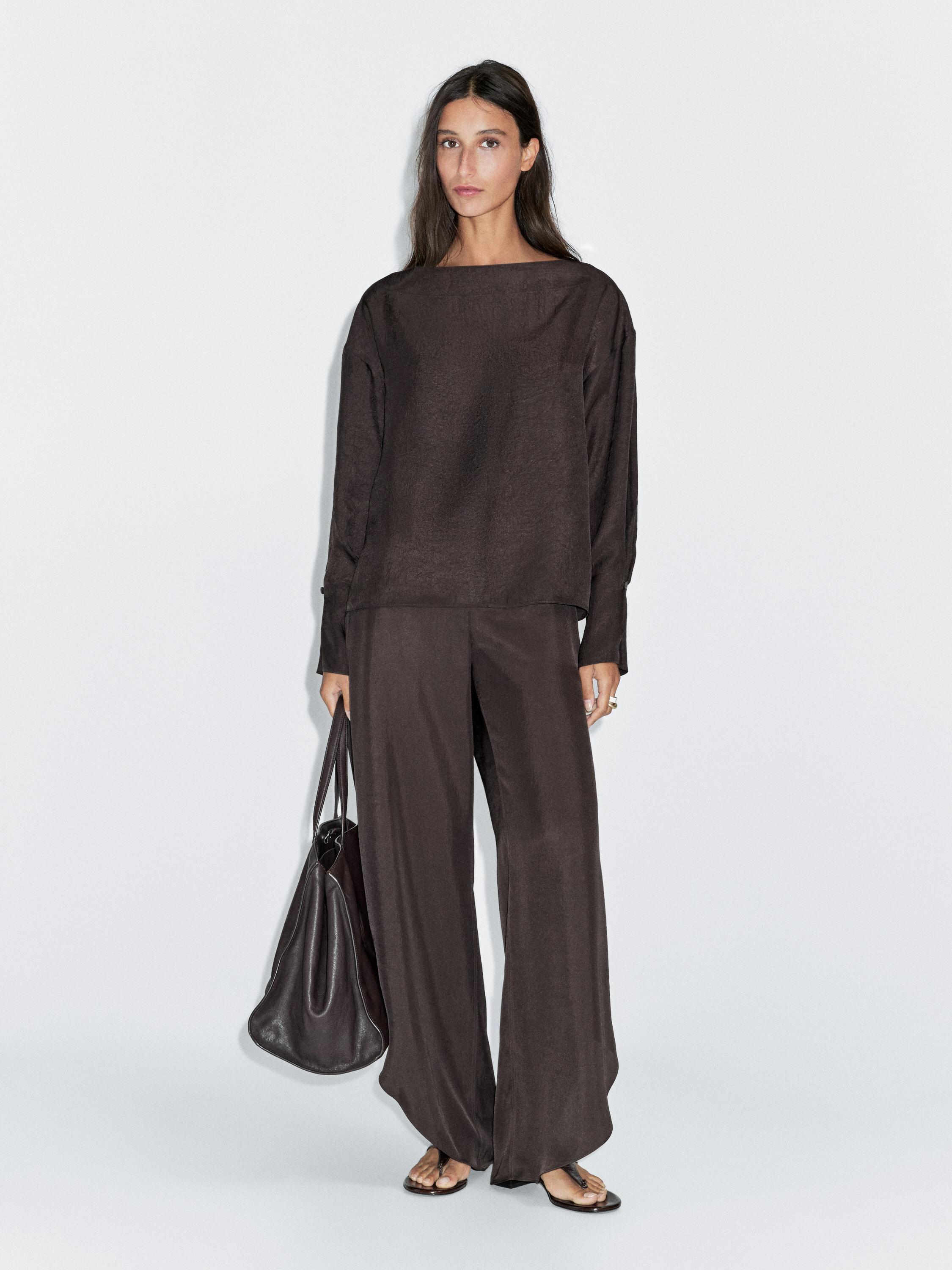 Blouse fluide avec boutons