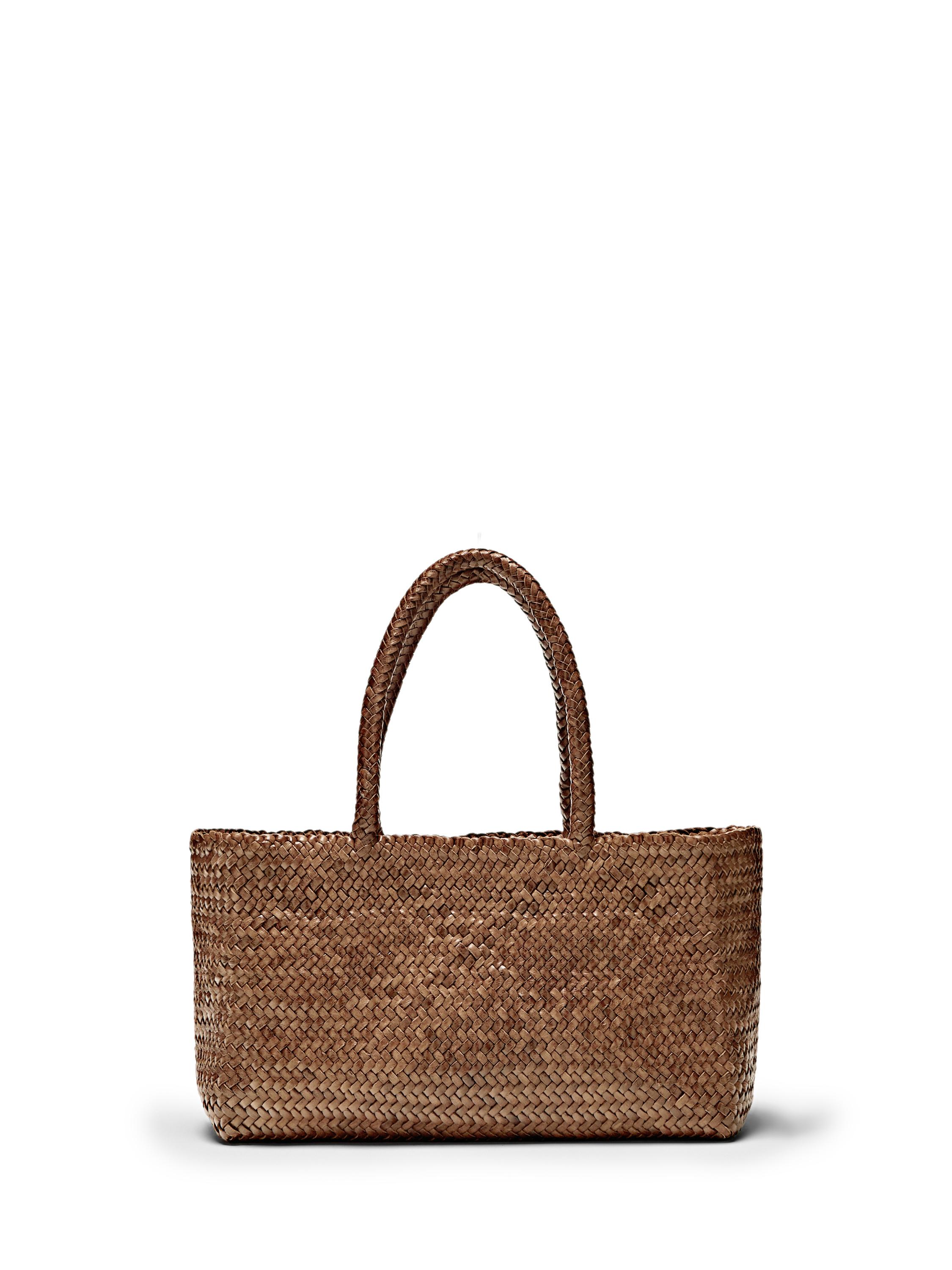 Medium braided nappa leather tote bag — LEATHER
