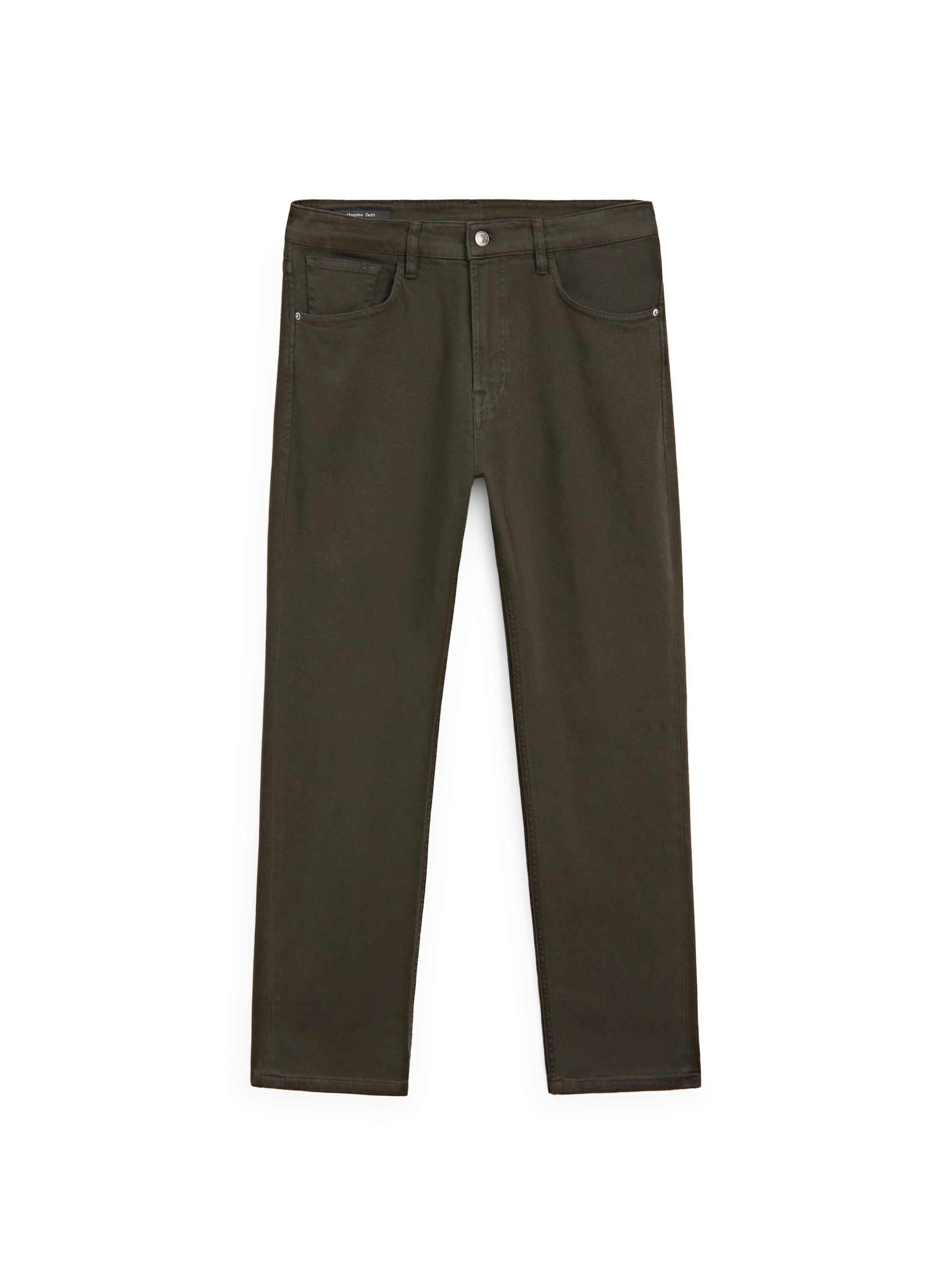 Tapered fit jeans — DARK GREEN