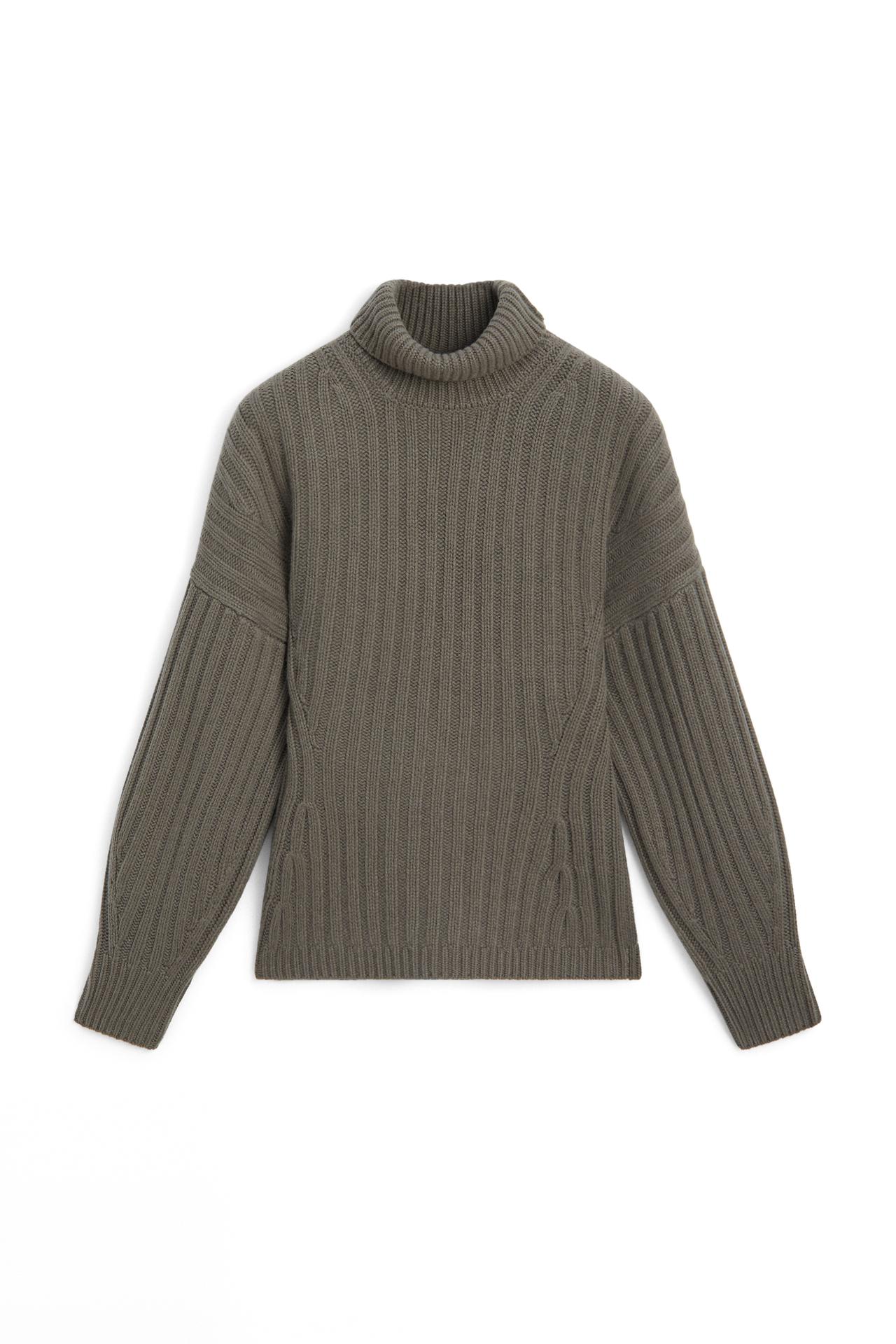 Cashmere wool ribbed knit sweater - LIMITED EDITION — GREY