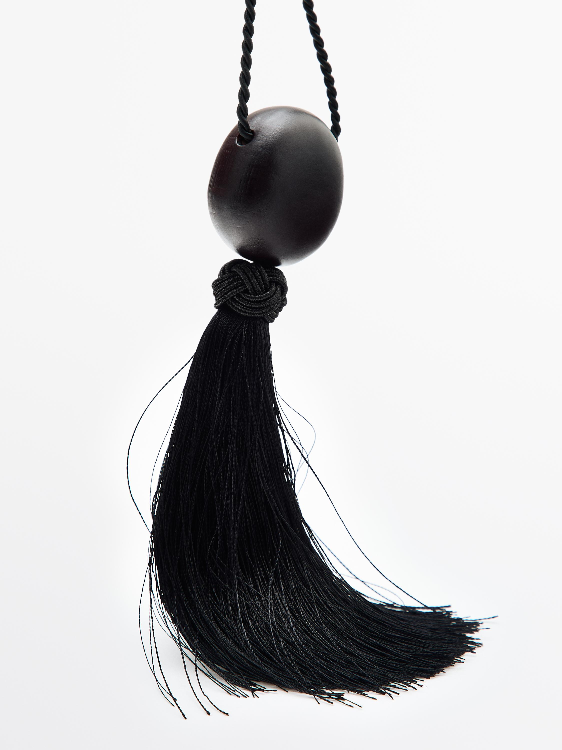 Wooden tassel pendant