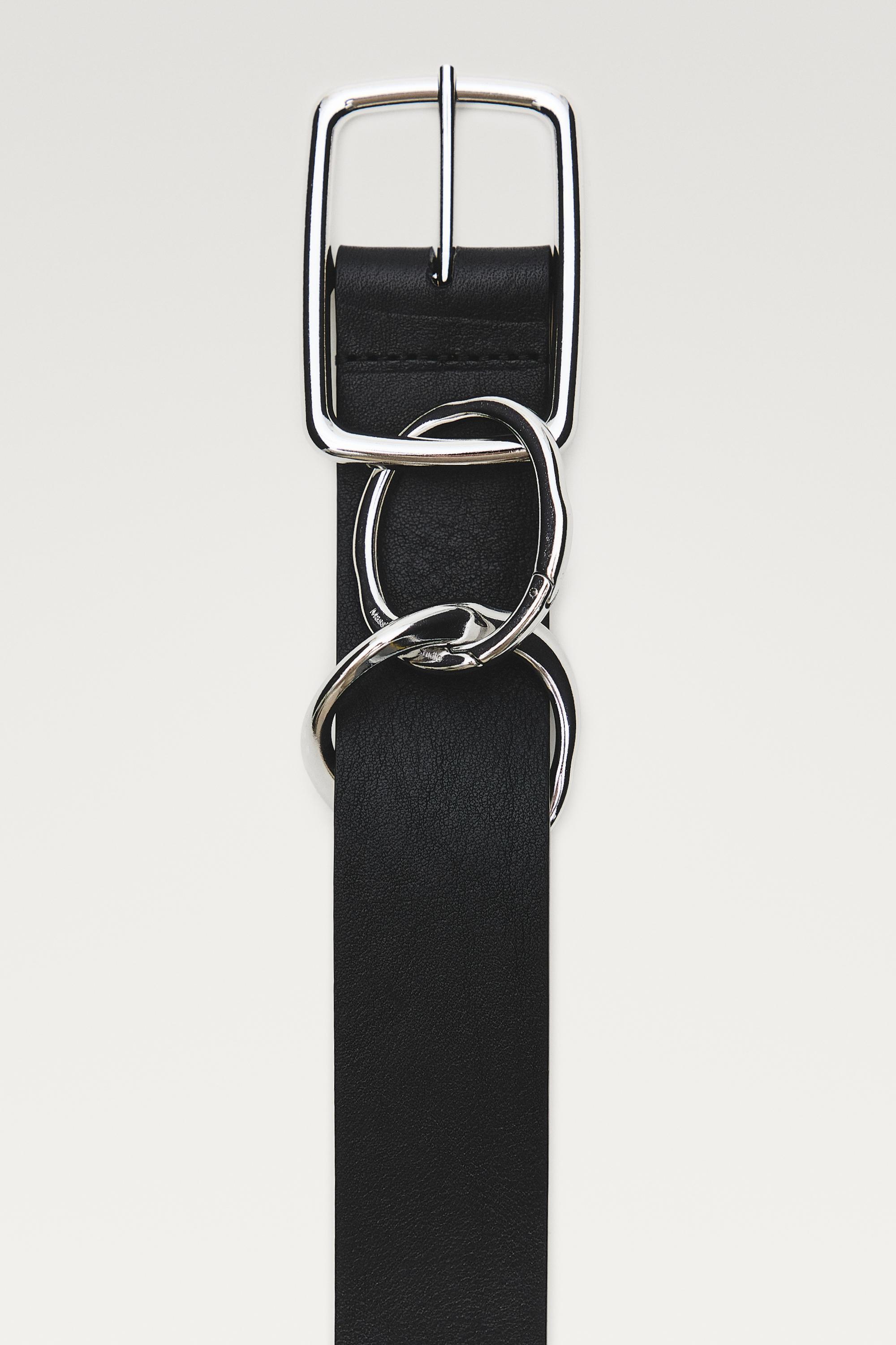 Buckle detail belt - STUDIO — BLACK