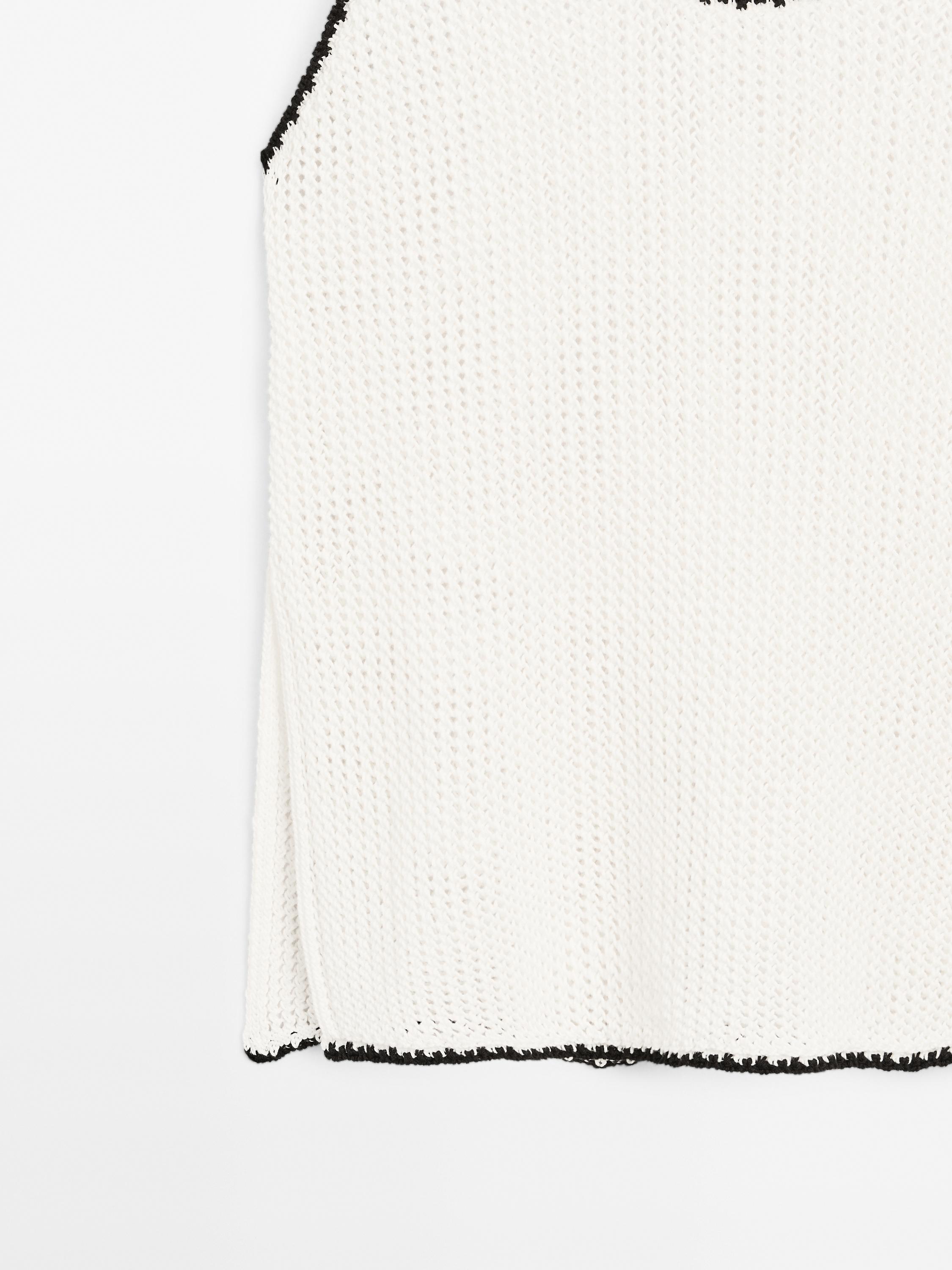 100% cotton strappy crochet top
