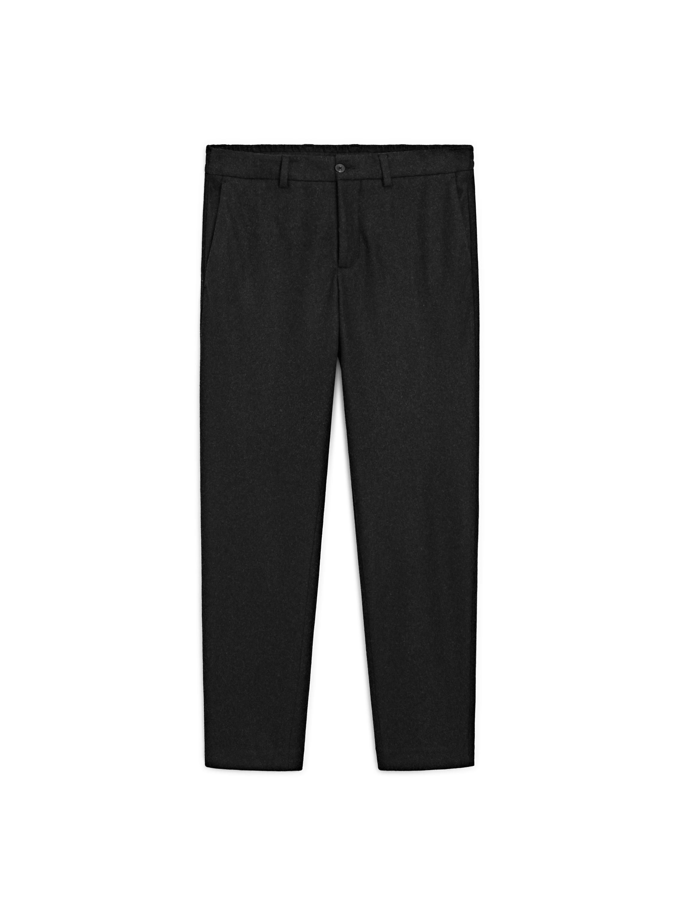 Wool blend trousers — CHARCOAL