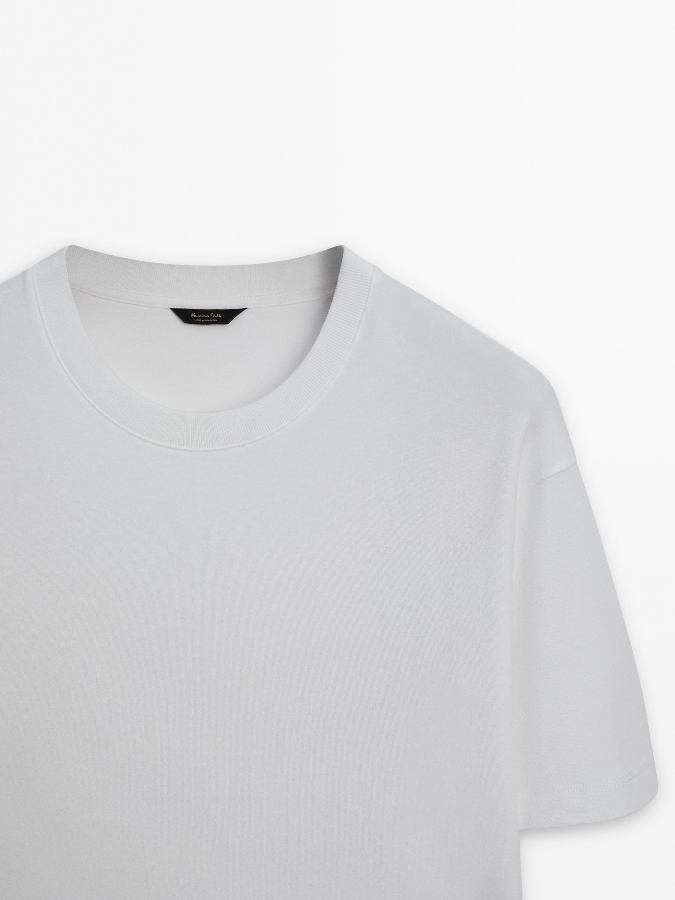 100% cotton short sleeve T-shirt — WHITE