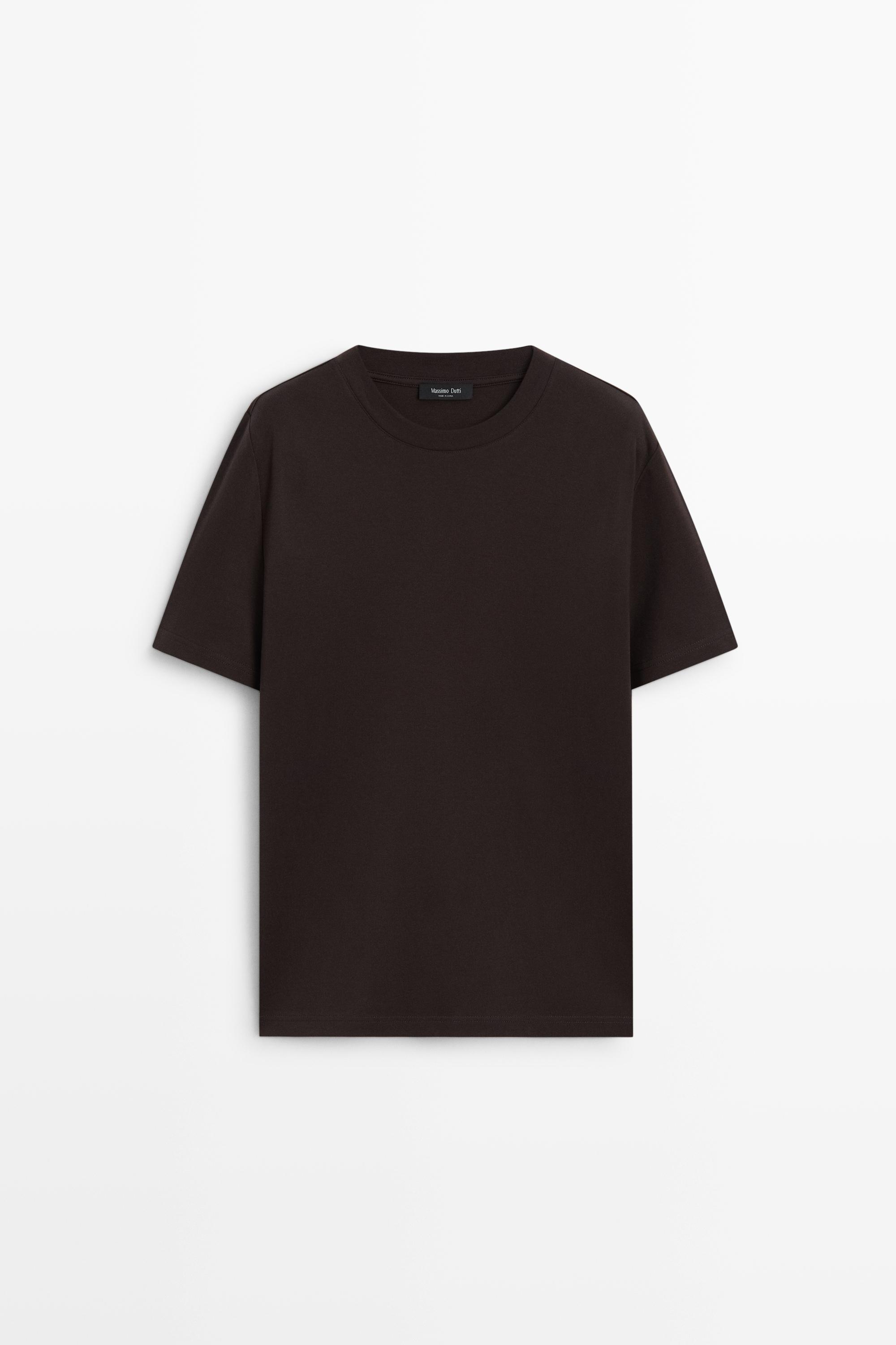 Camiseta manga corta detalle costura