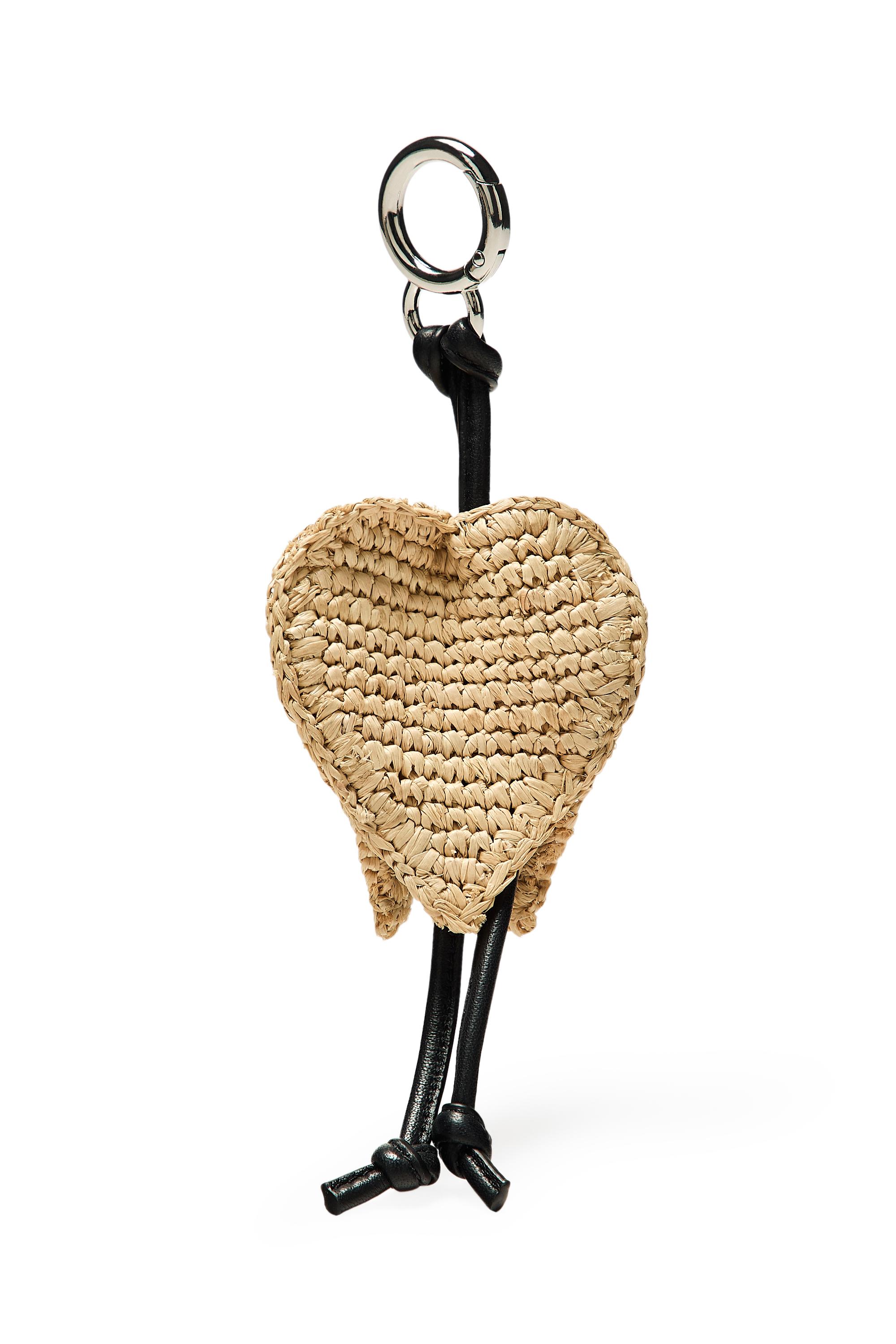 Raffia tulip charm — BEIGE