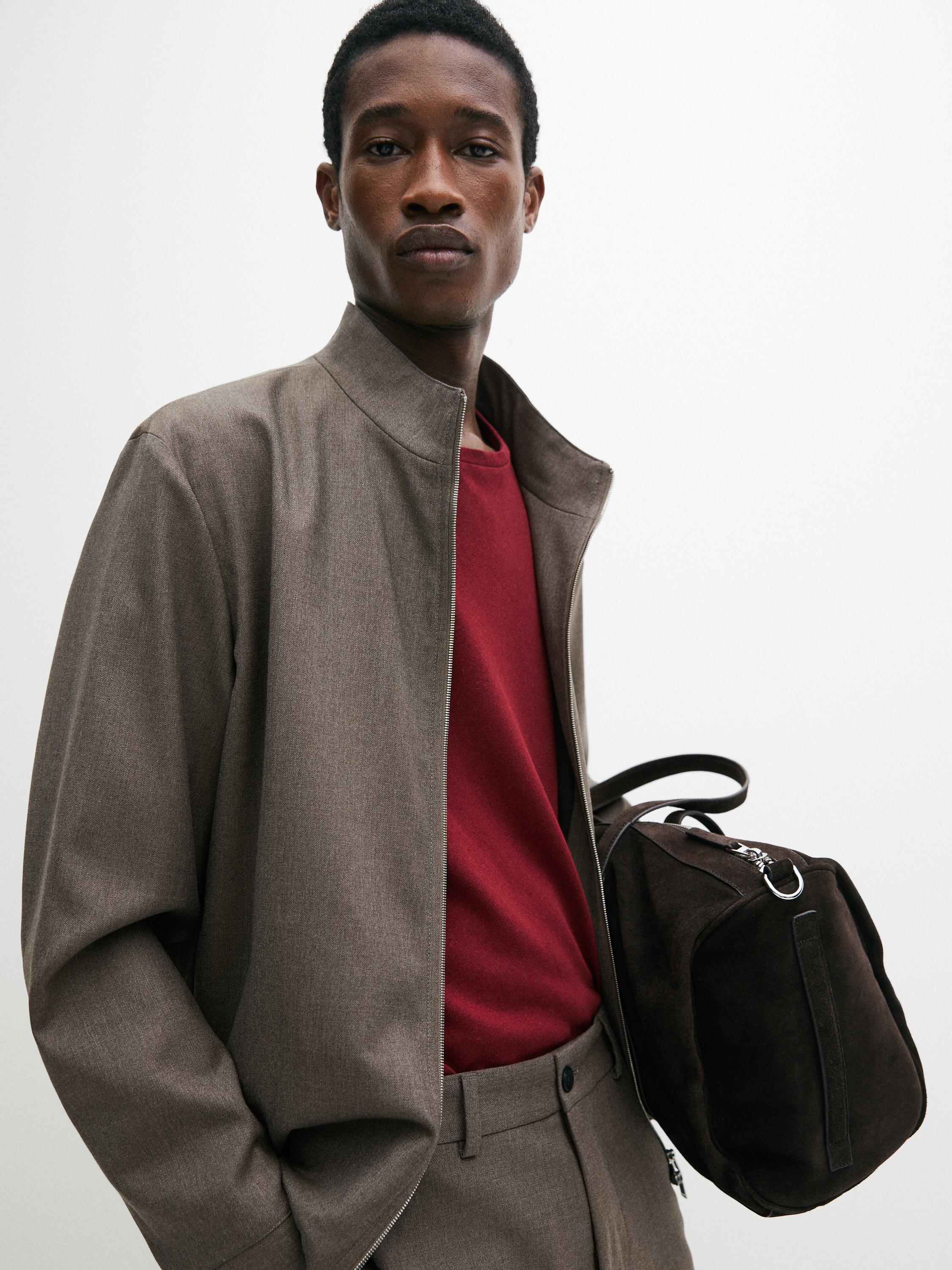 Cool wool blend jacket — MEDIUM ECRU