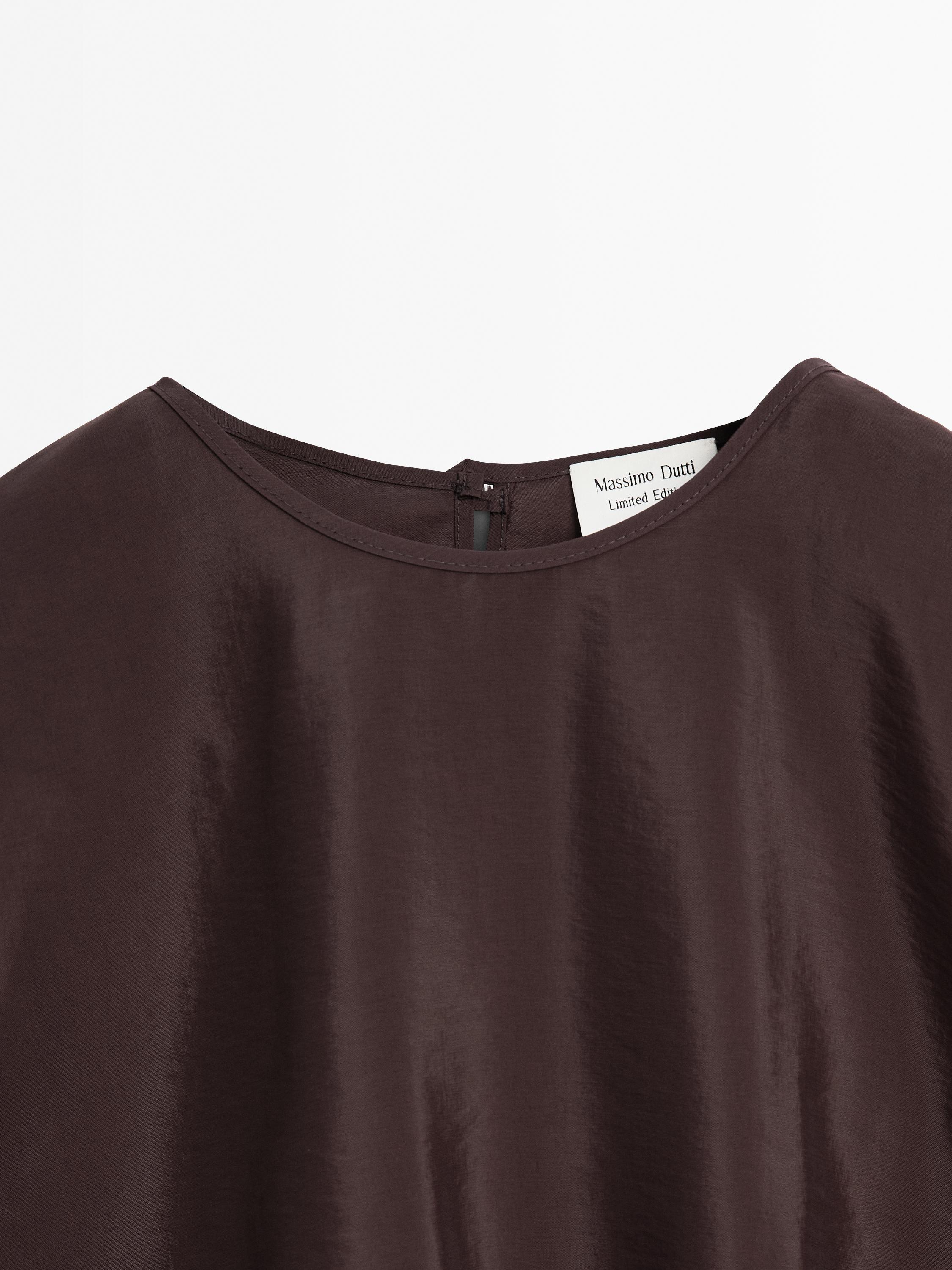 Satin shirt with vent detail - Limited Edition