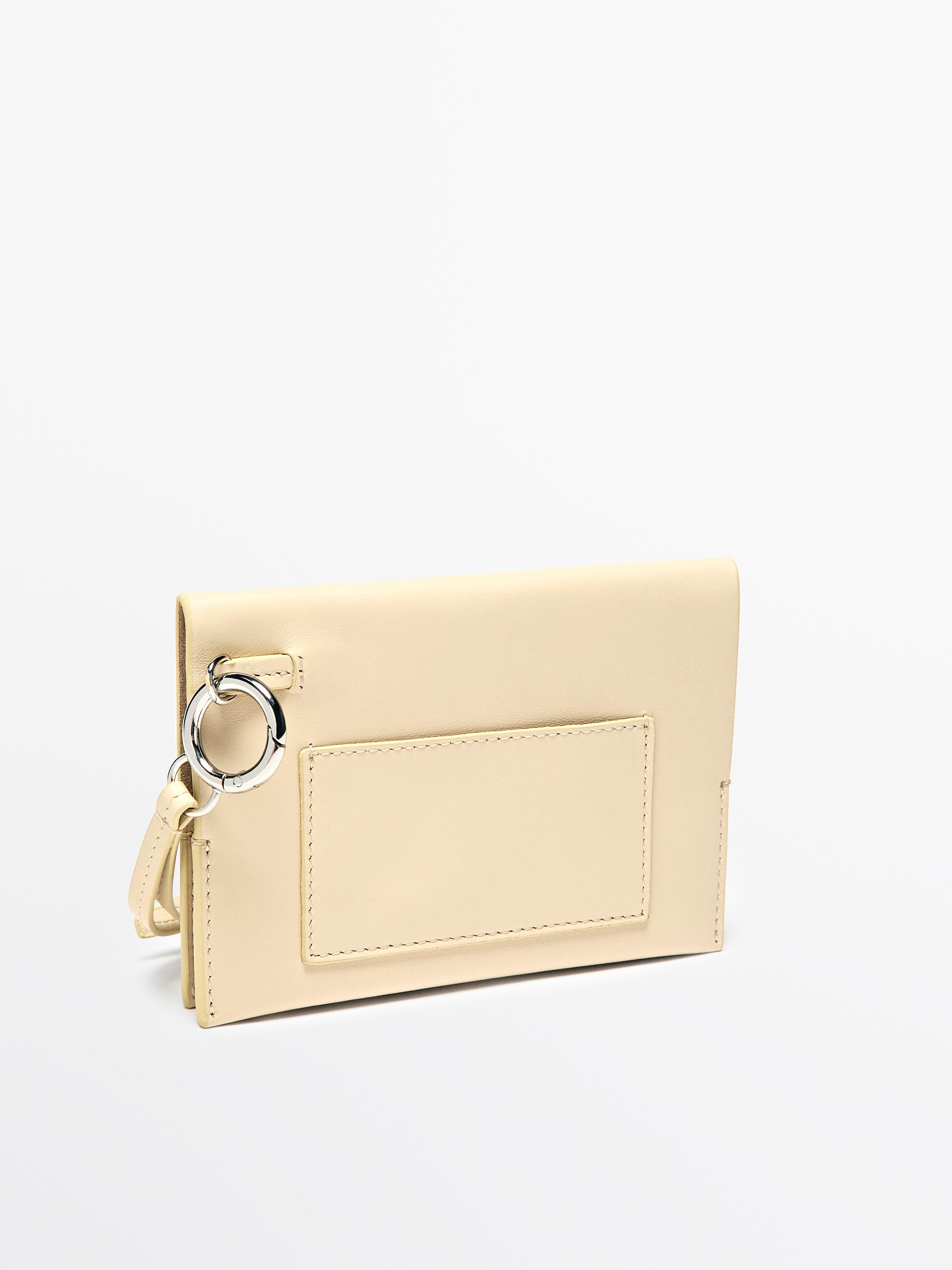 Nappa leather passport holder — Vanilla