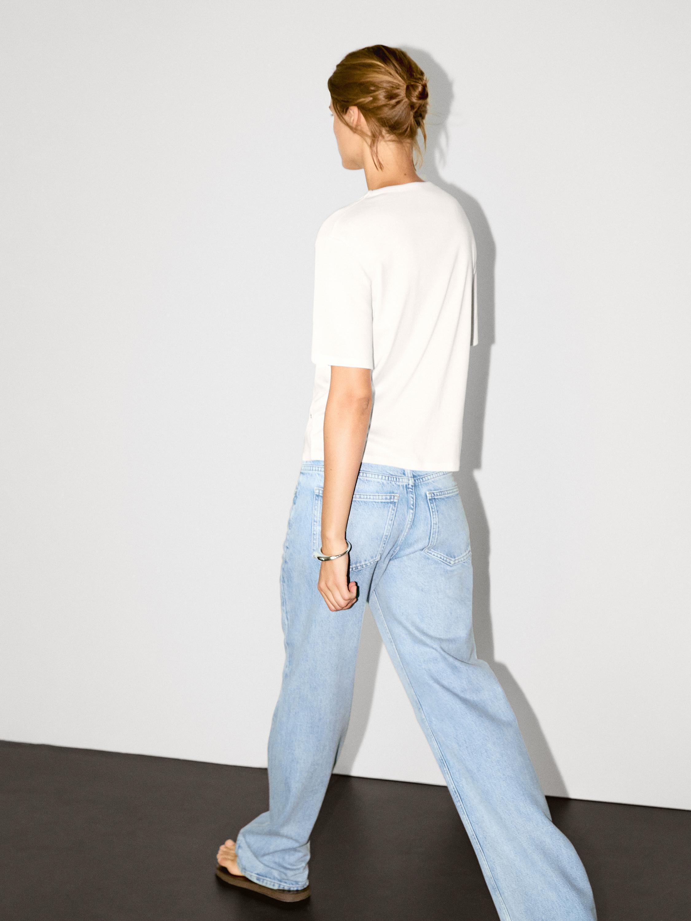 Oversized t-shirt with eyelets detail