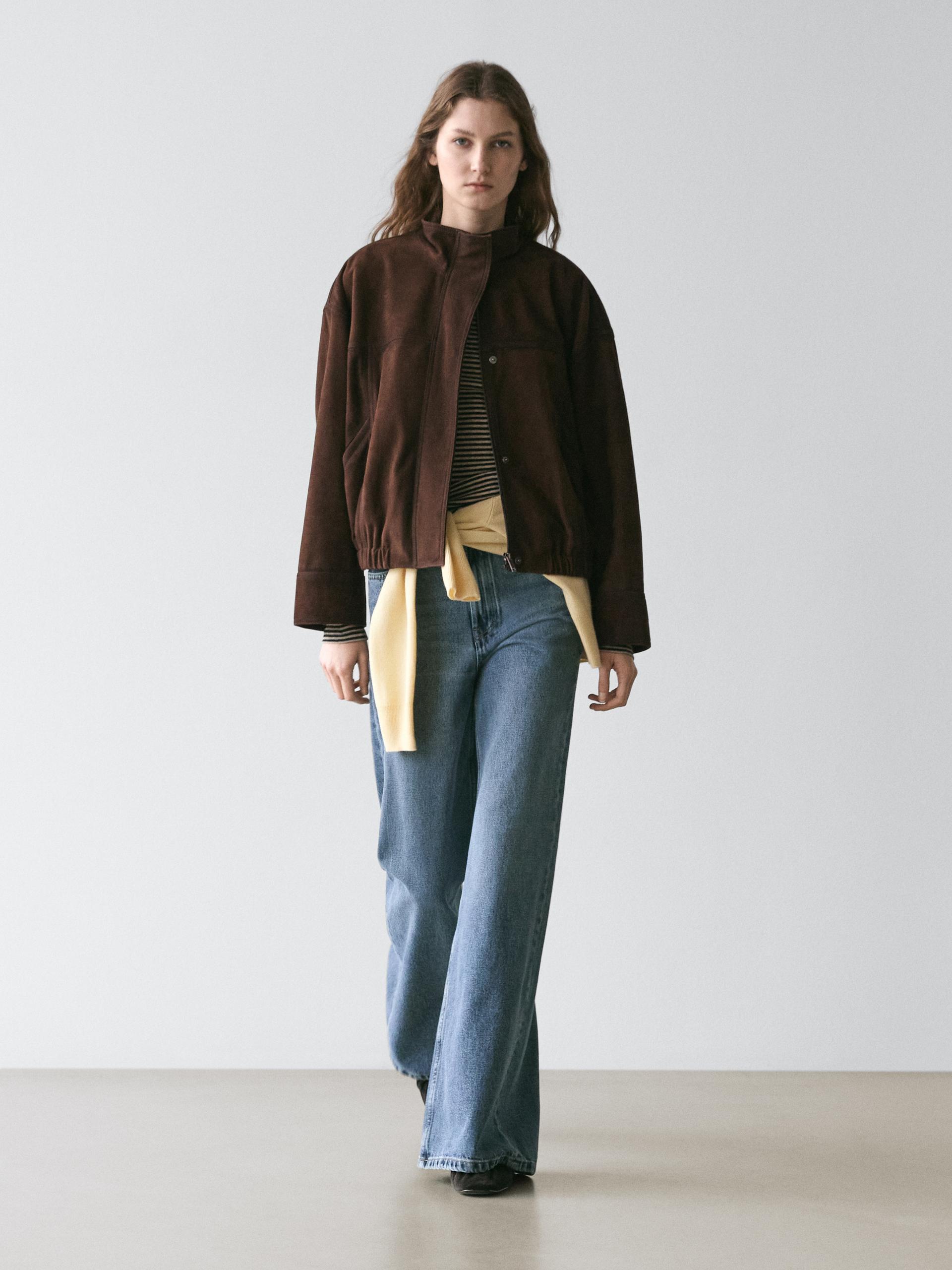 Jeans Flare Fit A Vita Media - Azzurro Medio - 34 (It 38) - Massimo Dutti - Femminile