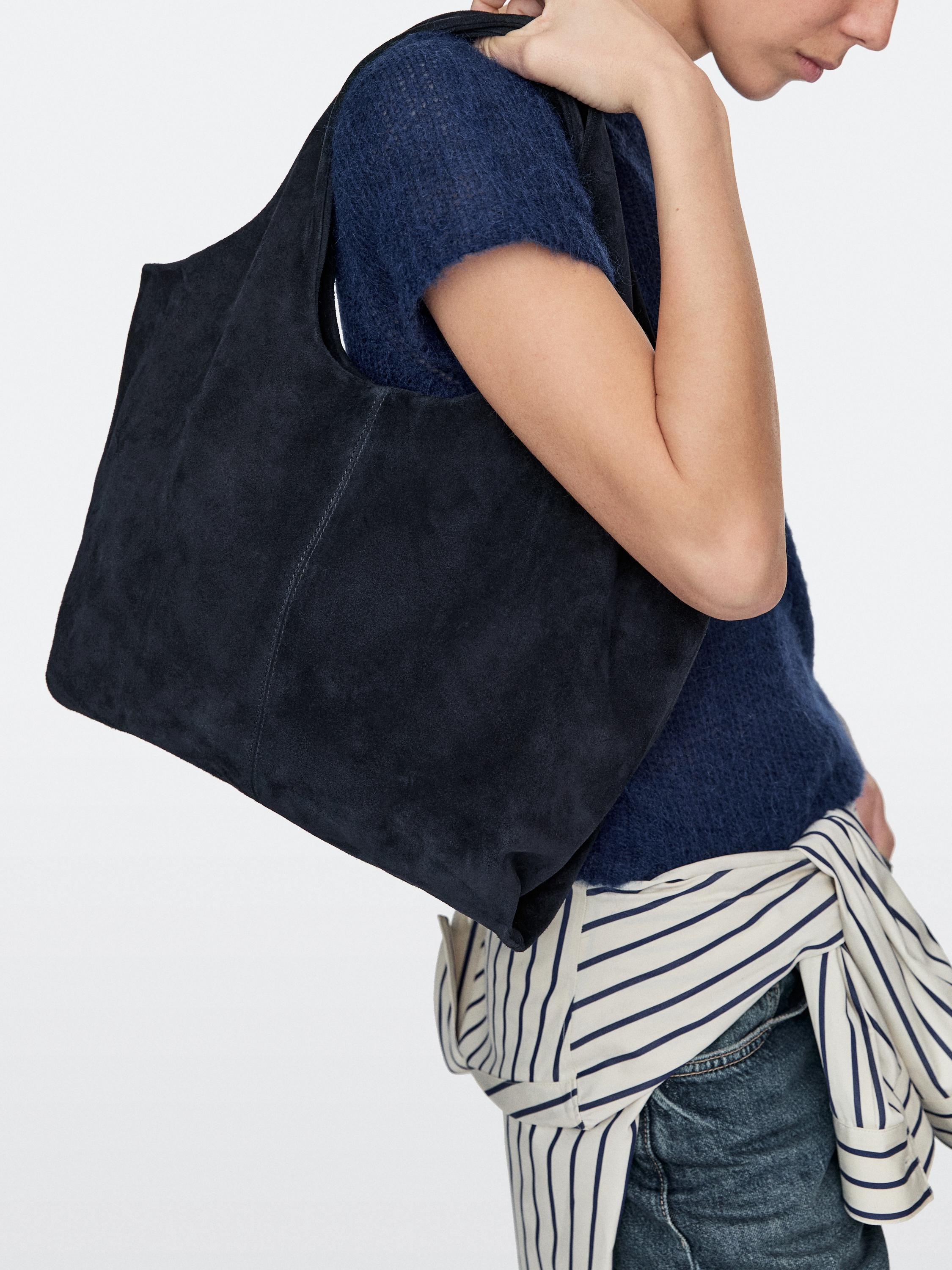 Bolso shopper medium piel serraje