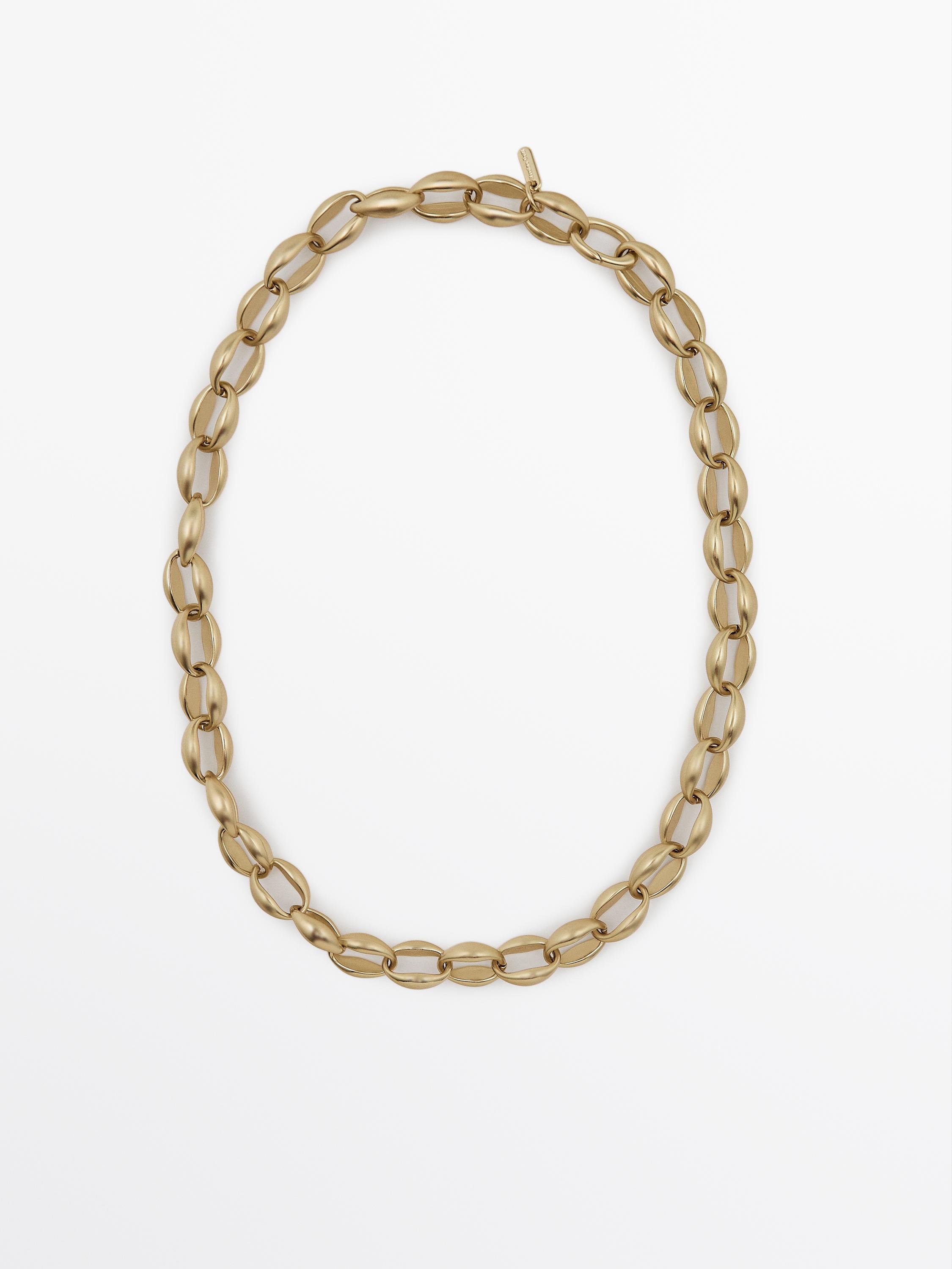 Gold-toned chain link necklace