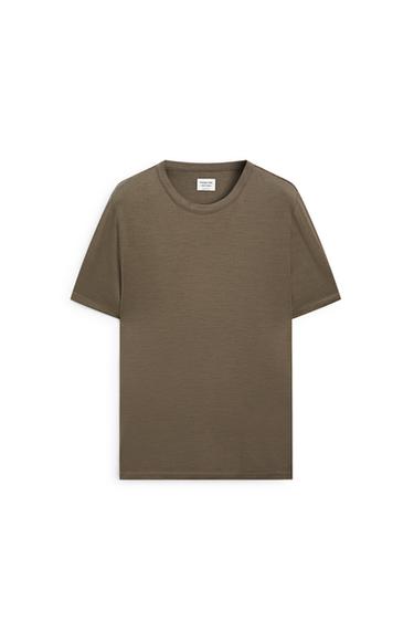 100% wool short sleeve T-shirt - LIMITED EDITION — MARINE GREEN 5