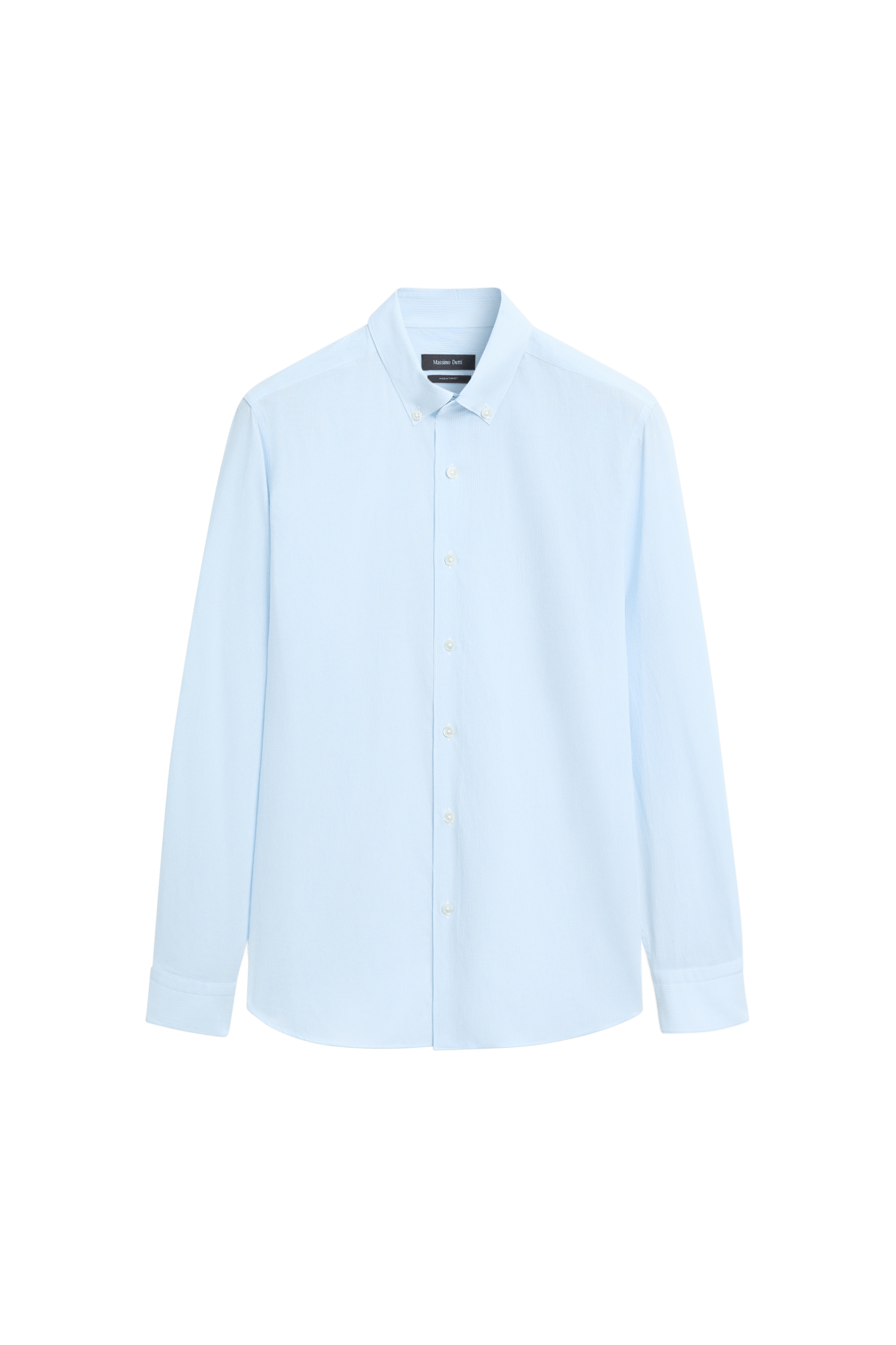 Massimo Dutti %100 pamuklu çizgi desenli gömlek görsel 2