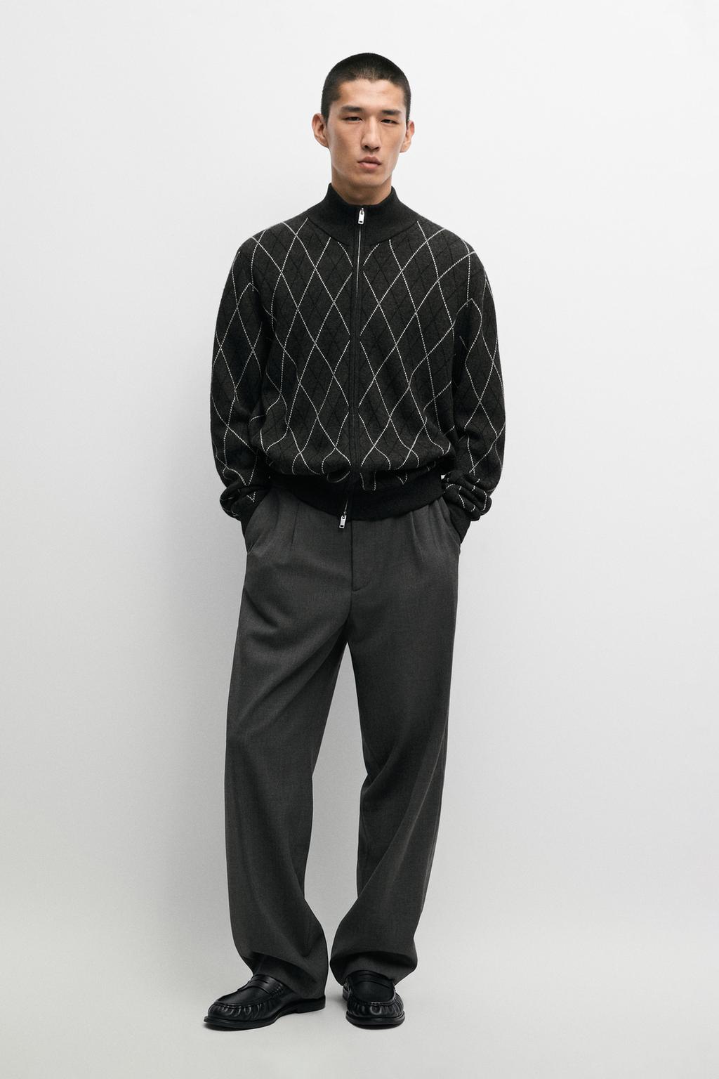 Massimo Dutti 100% cool yun rahat kəsilib tikişli şalvar