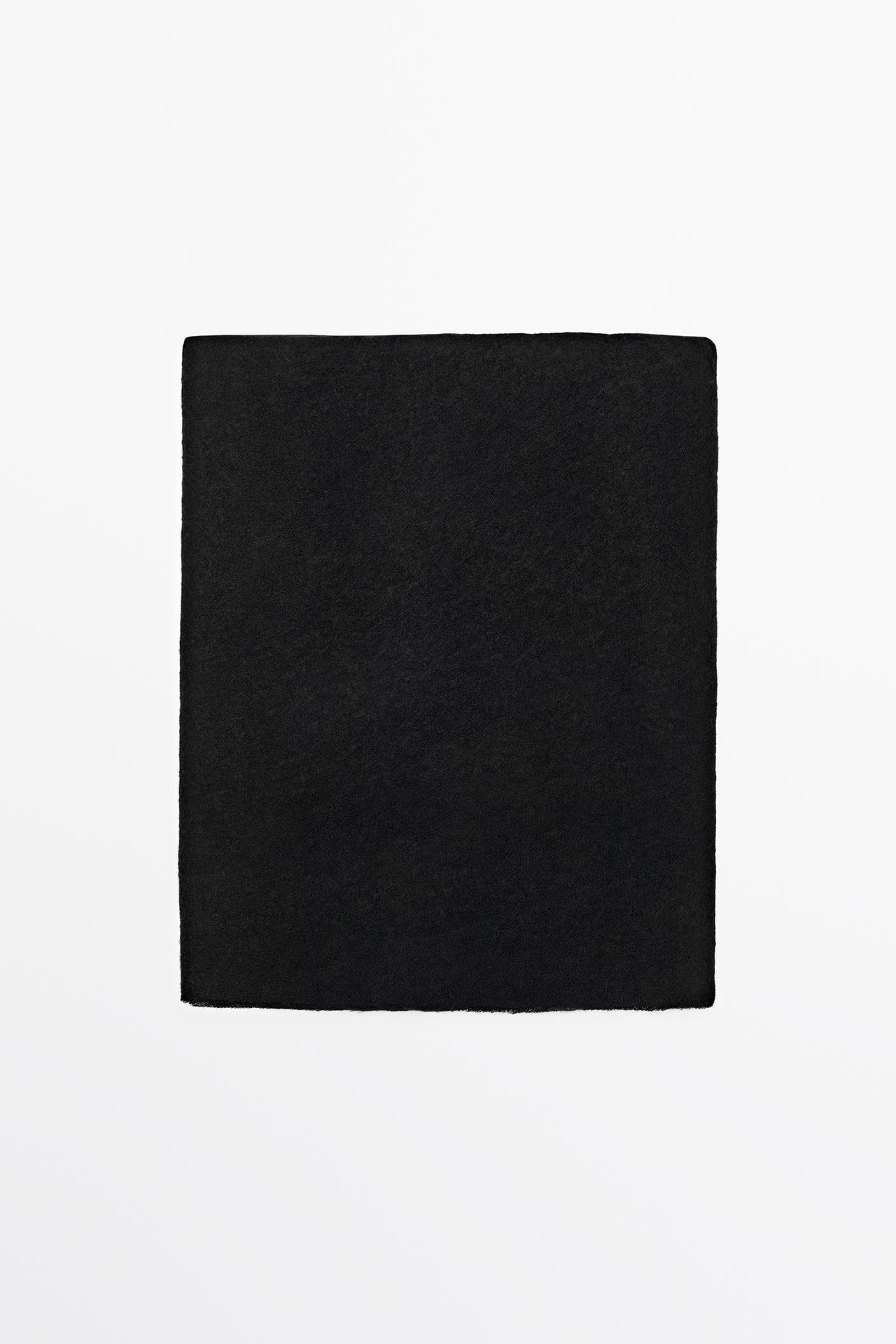 100% Cashmere scarf — BLACK