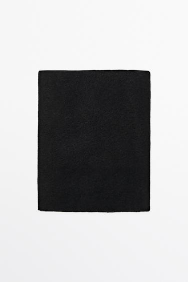 100% Cashmere scarf — BLACK 1