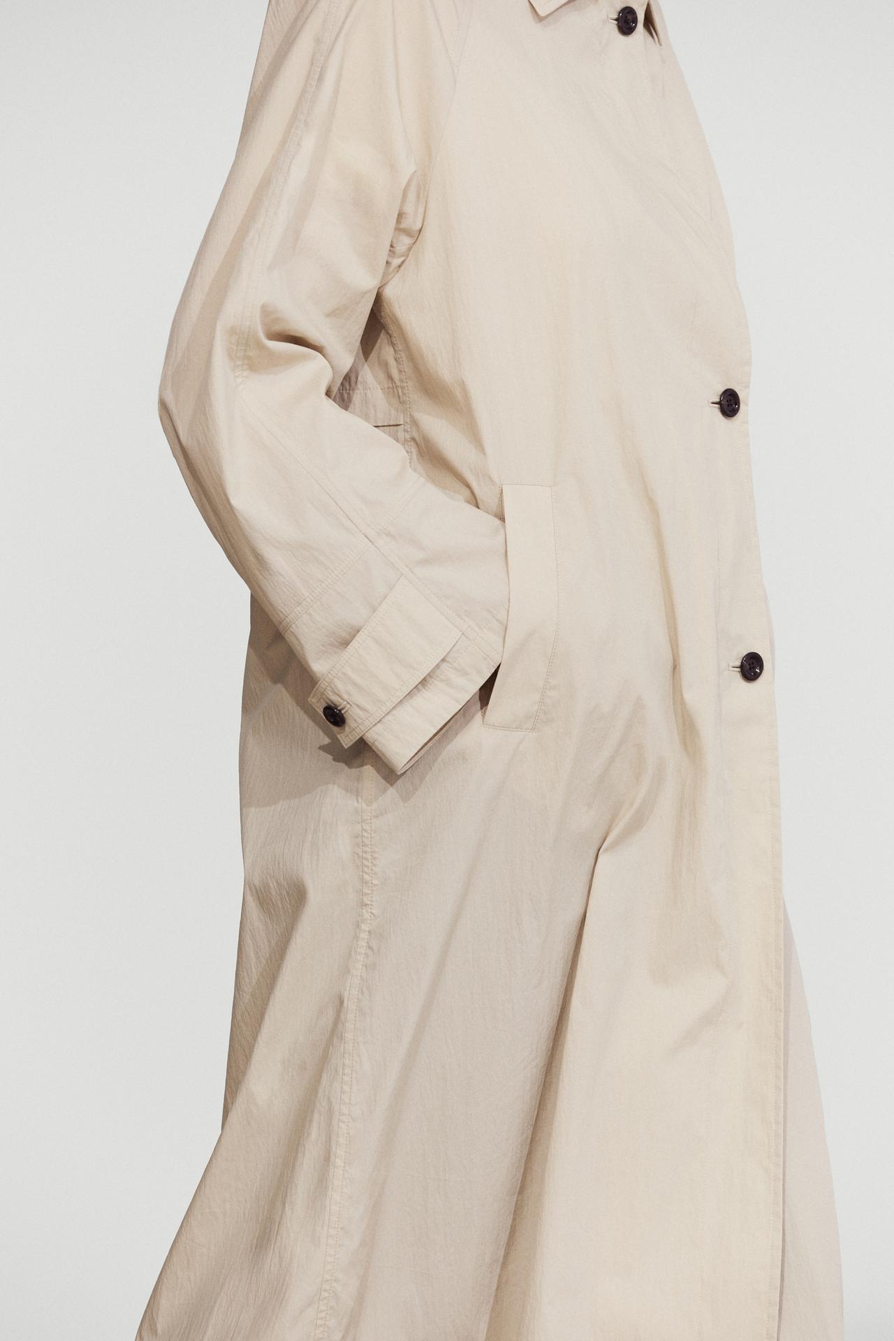Long flowing trench coat — Beige