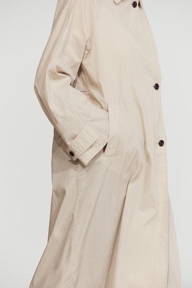 Long flowing trench coat — Beige 8