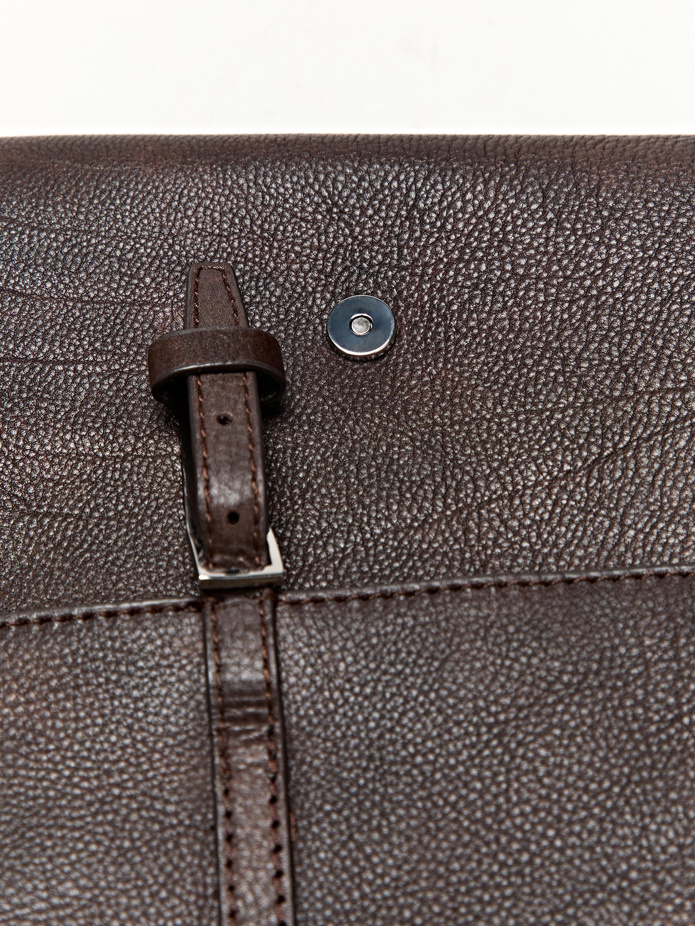 Nappa leather iPad case — BROWN