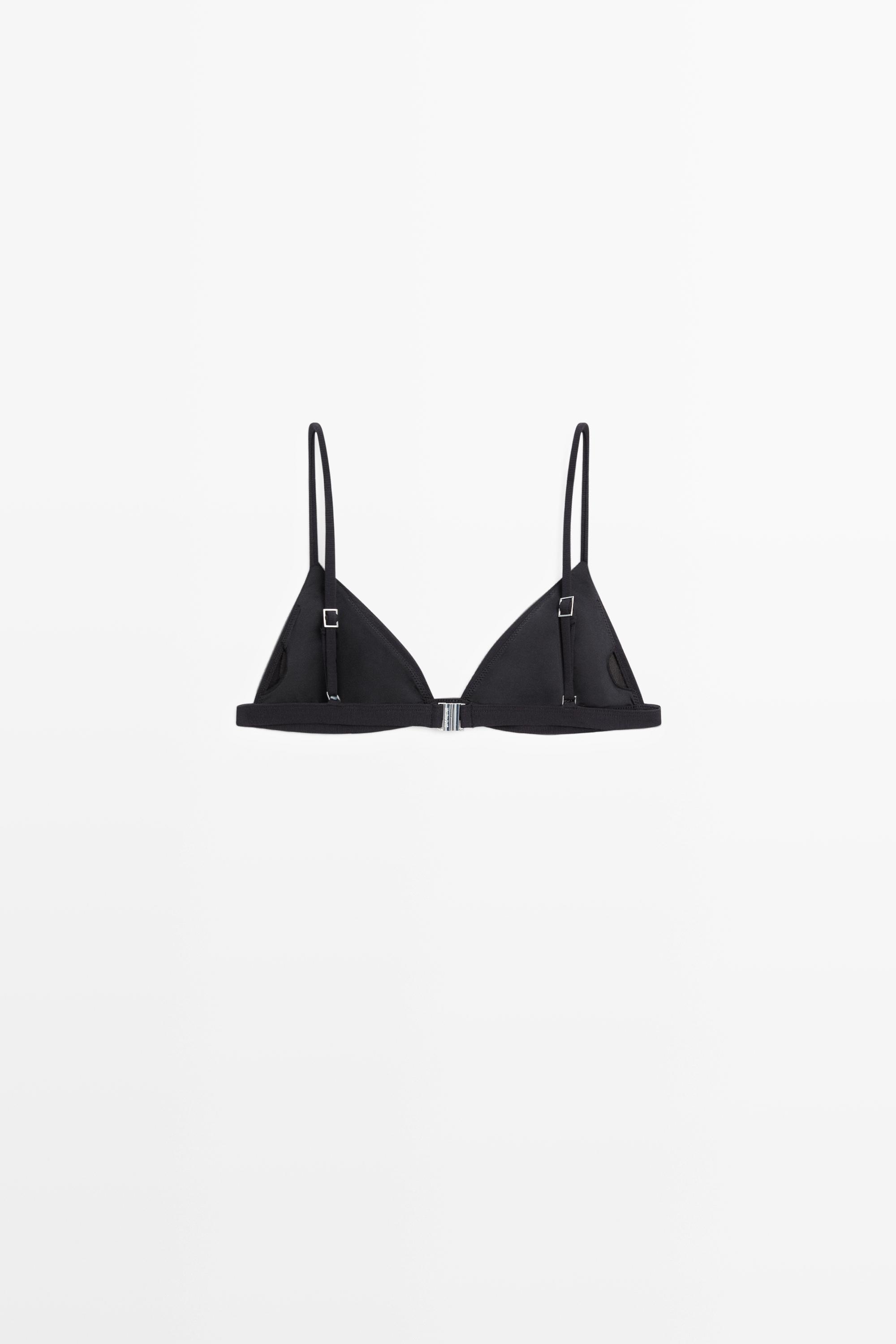 Triangle bikini top — BLACK
