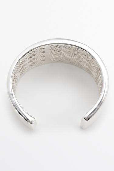 Asymmetric wide bracelet — SILVER 2