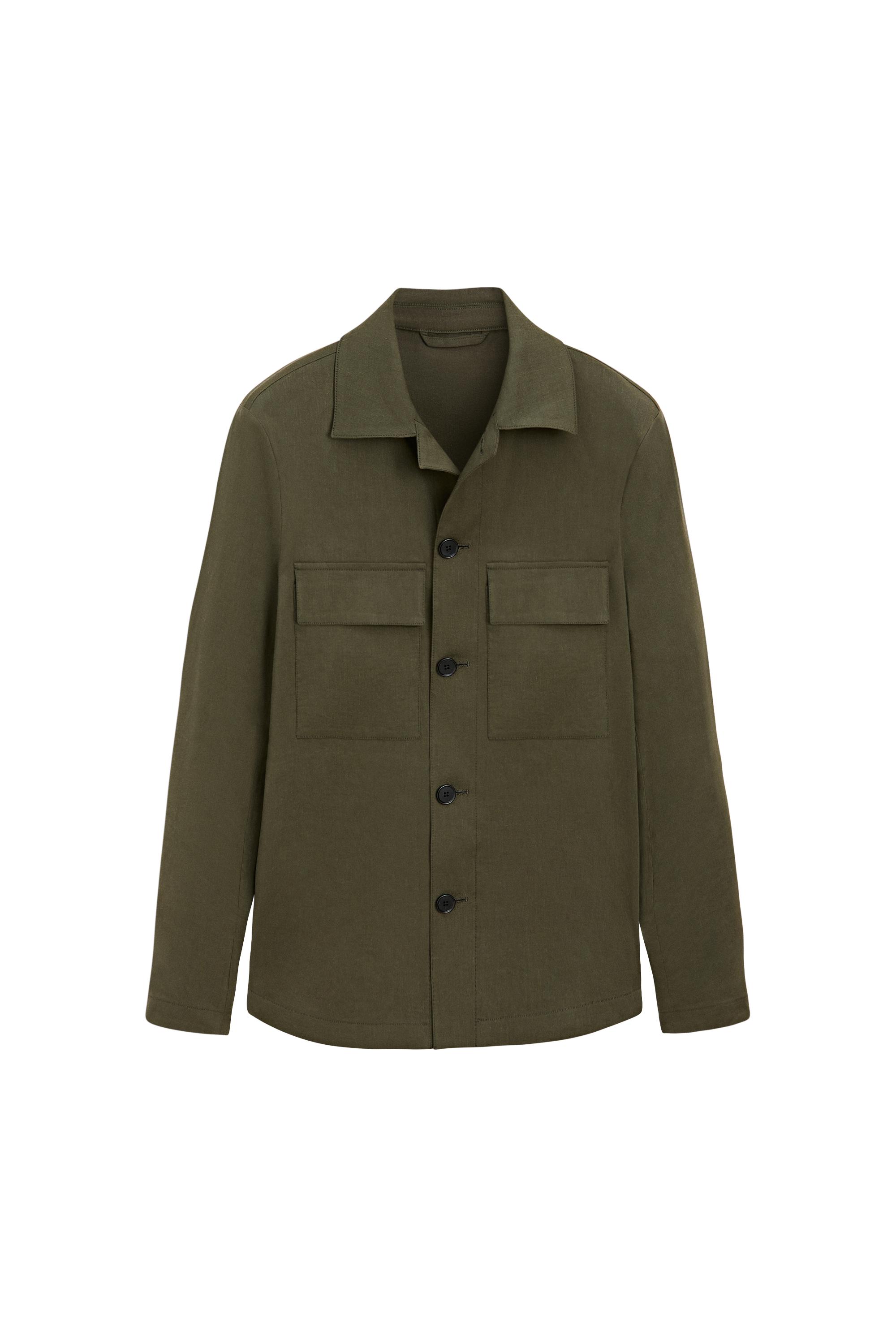 Total look overshirt with pocket detail