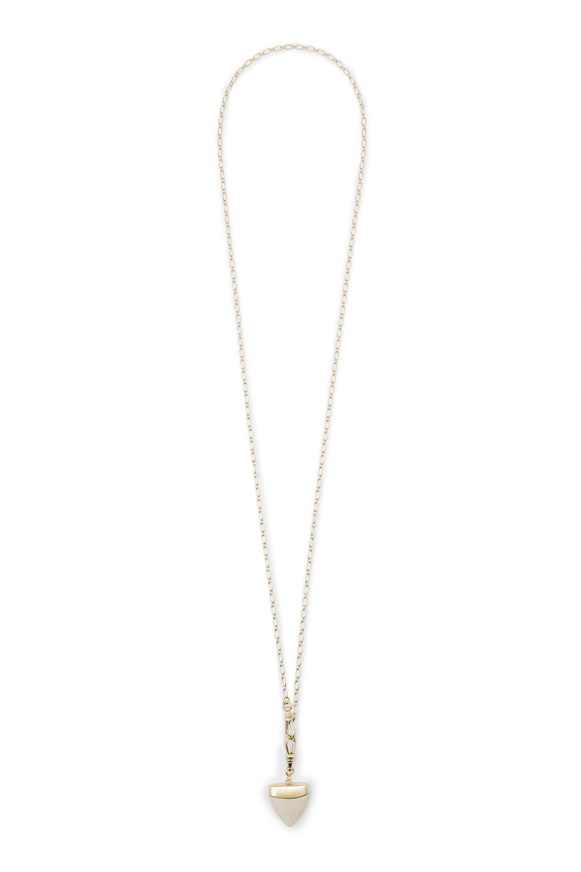 Stone tusk necklace — GOLDEN