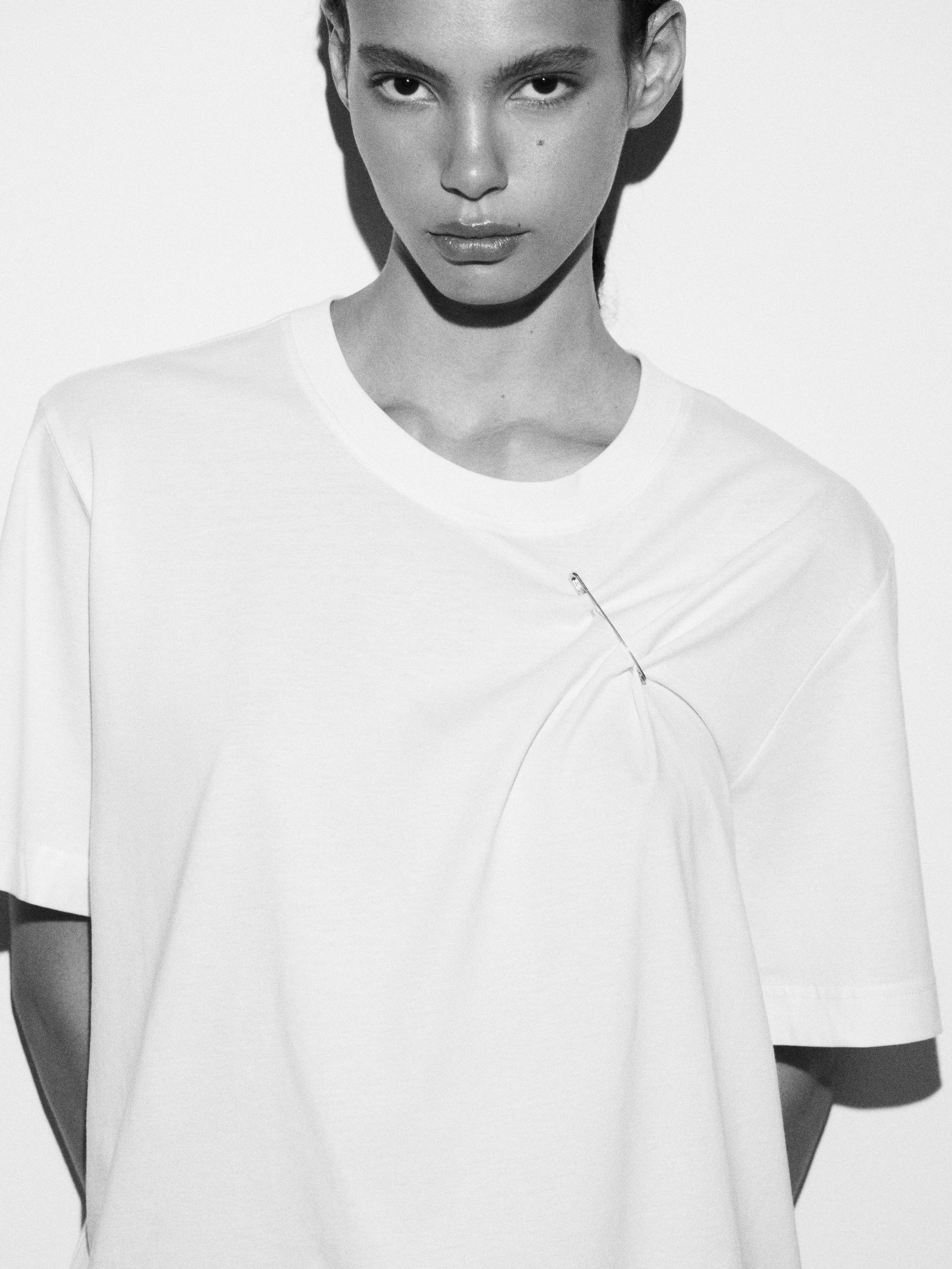 Short sleeve interlock T-shirt — Off white