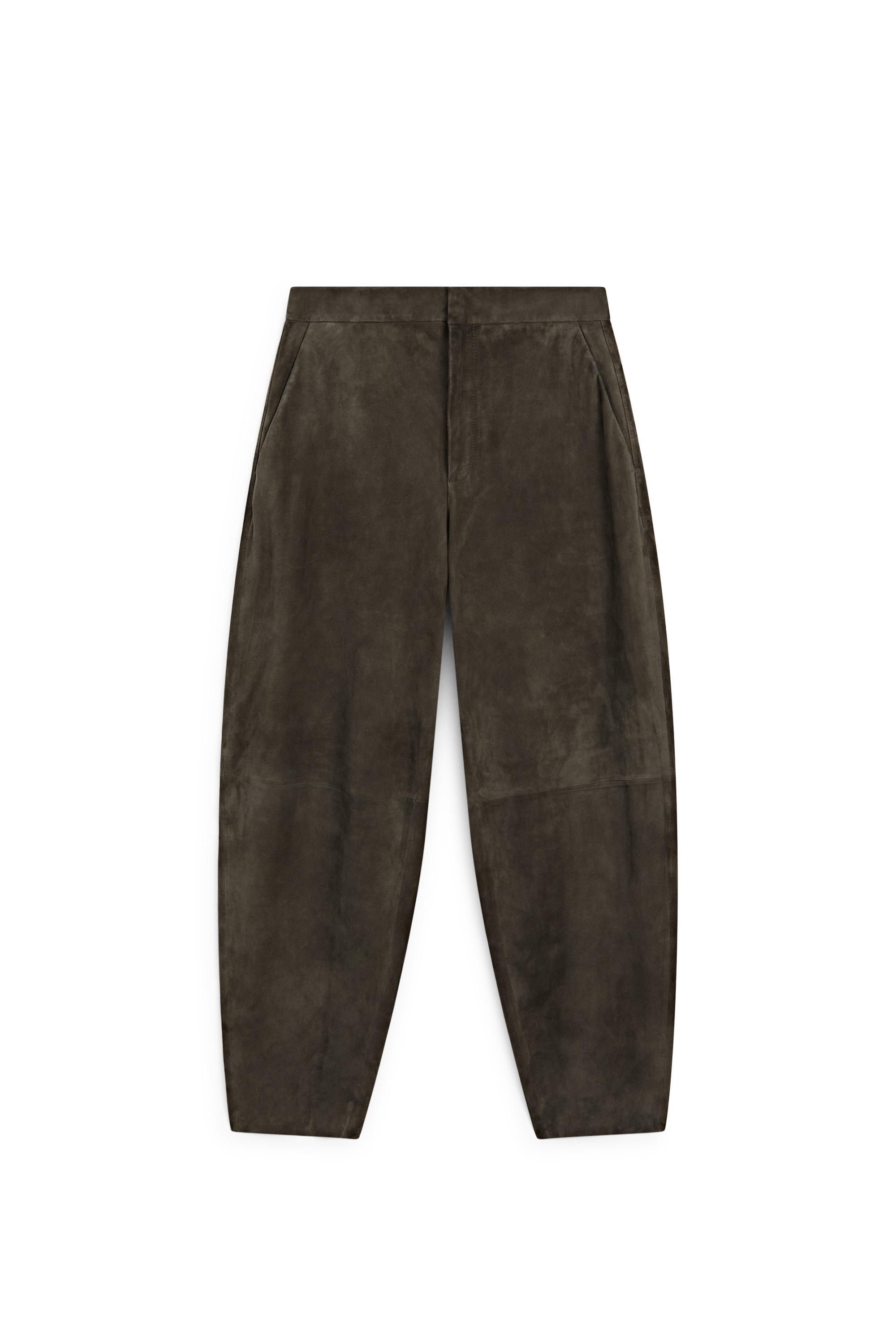 Suede leather trousers - LIMITED EDITION — MOLE BROWN