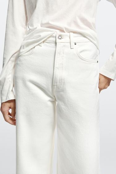 High-waist wide-leg jeans — Off white 8