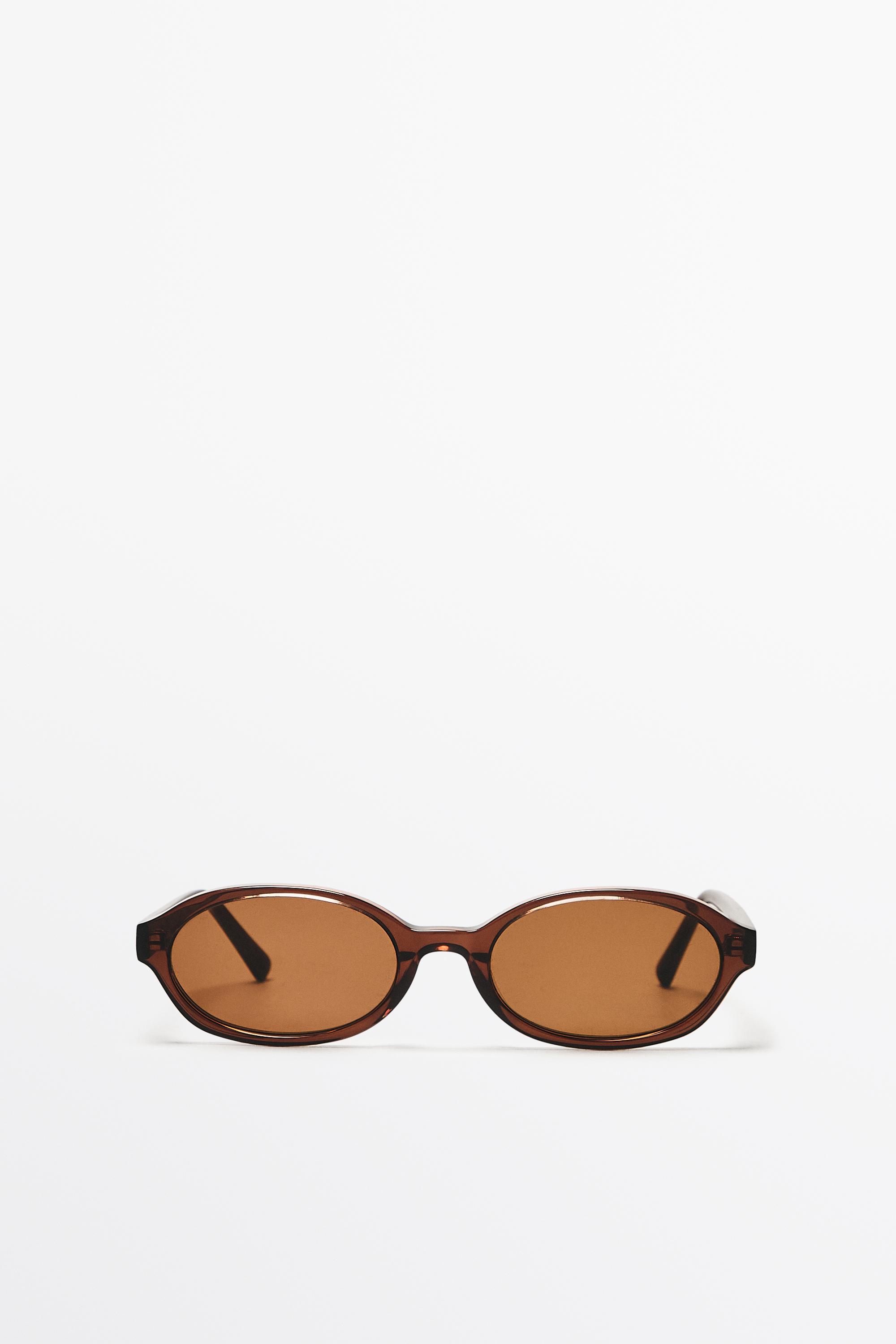 Round sunglasses — BROWN