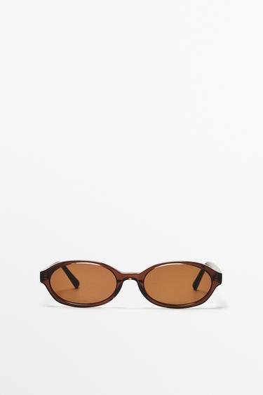 Round sunglasses — BROWN 1