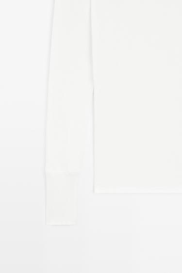 Long sleeve T-shirt with cuff detail — Off white 7