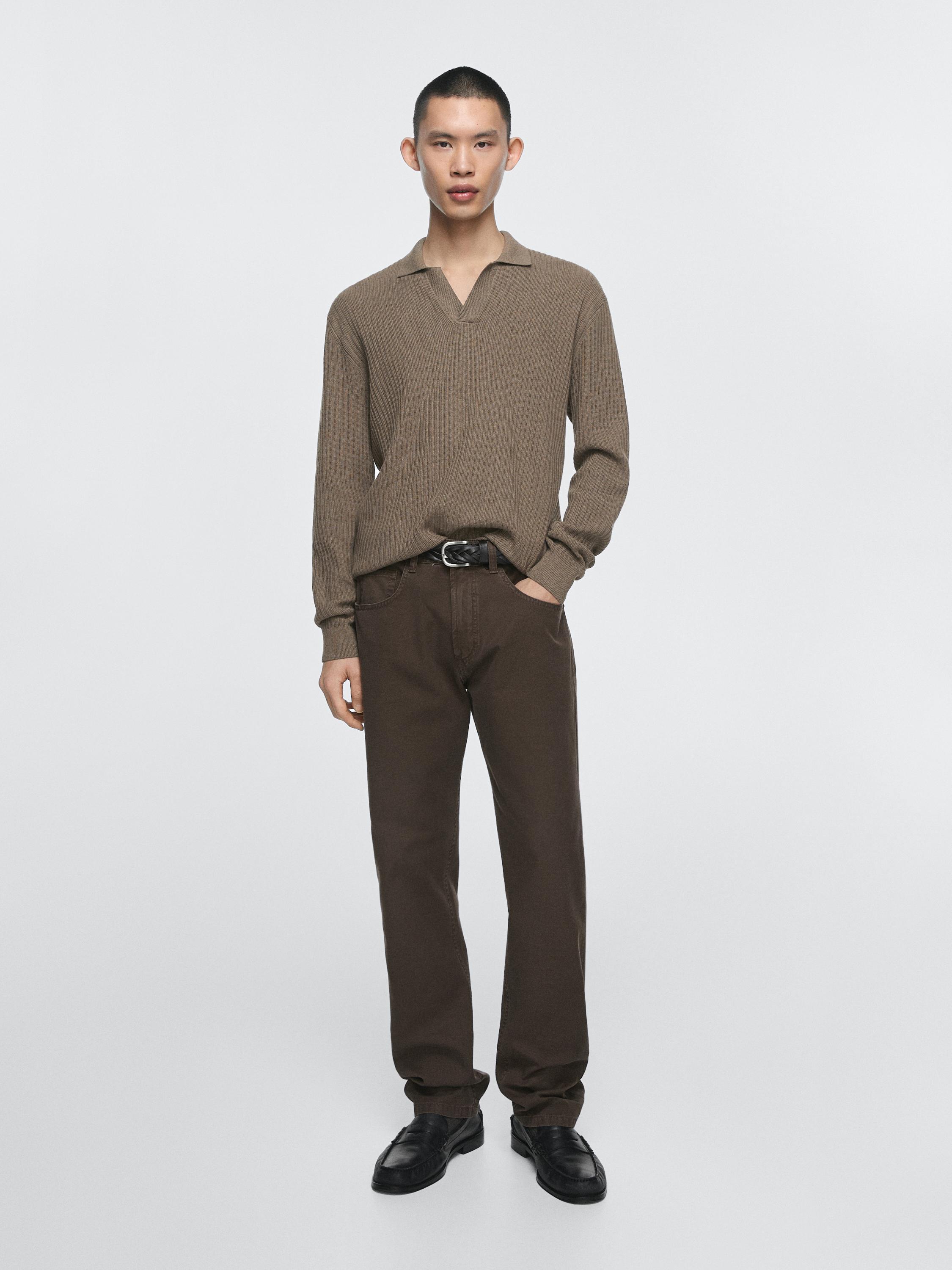 Relaxed-fit jeans — BROWN