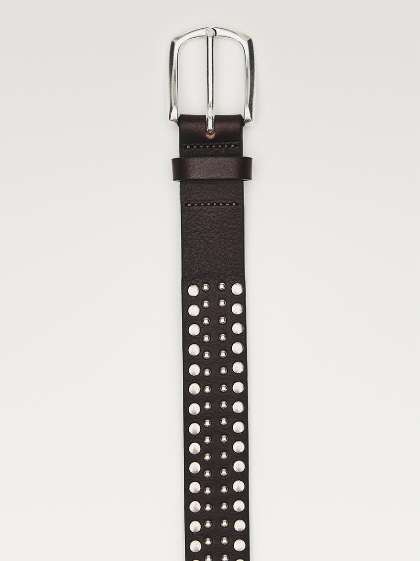 Ceinture Cuir Véritable Massimo Dutti 70cm - Occasion Marron, Tour De Taille 85cm, Fabrication France