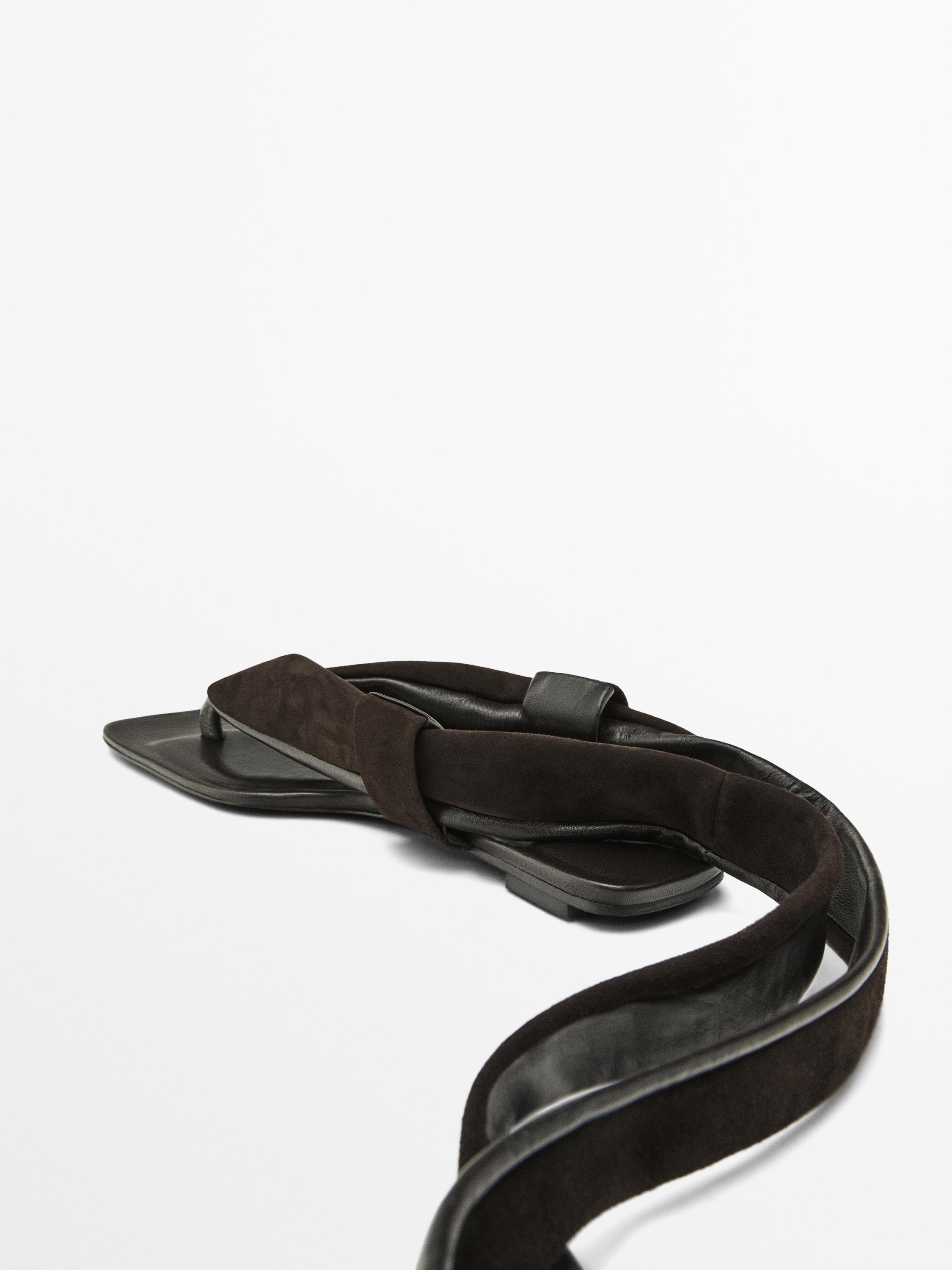 Sandali bassi in pelle scamosciata - Limited Edition
