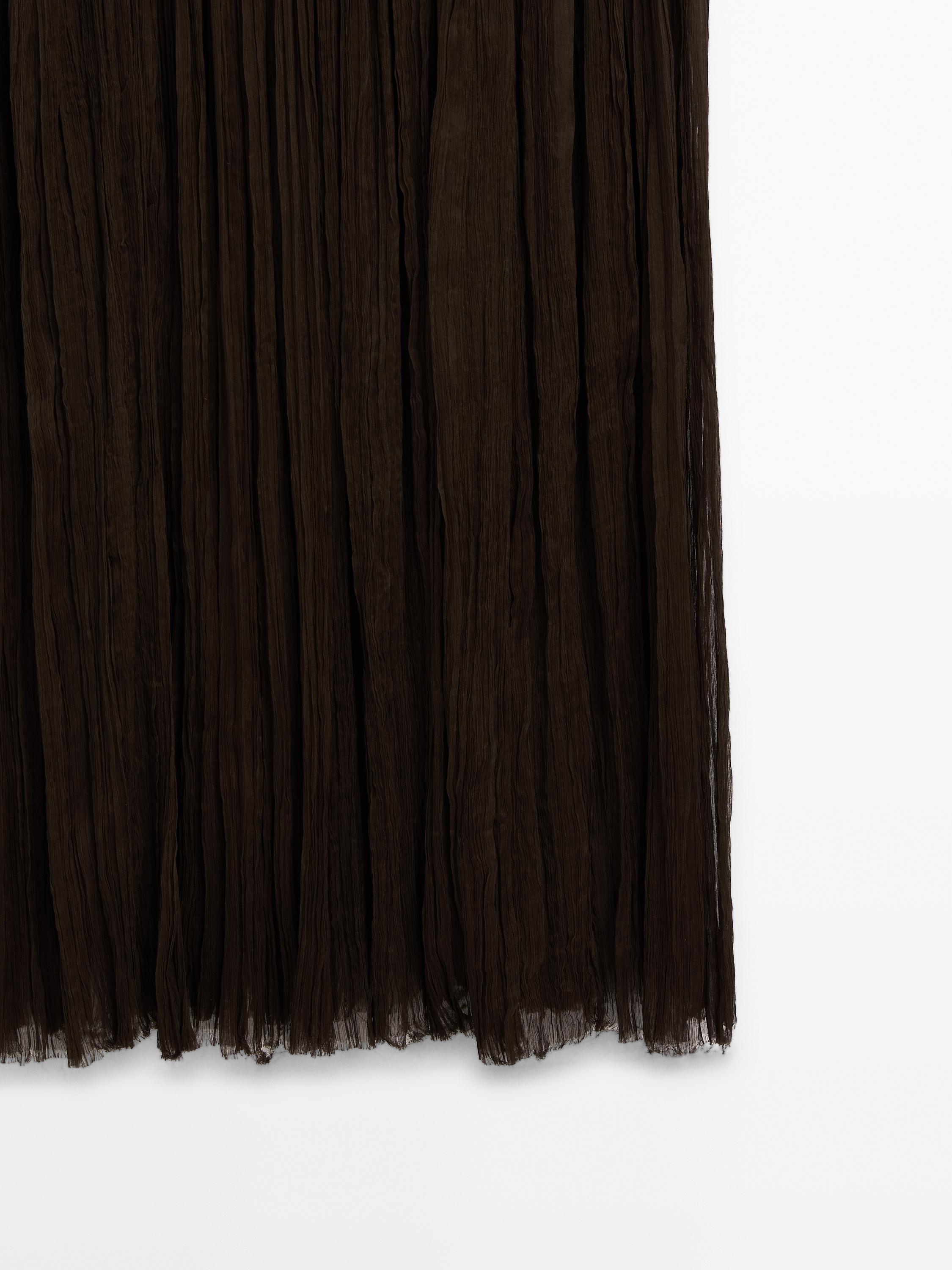 Contrast long dress - Studio