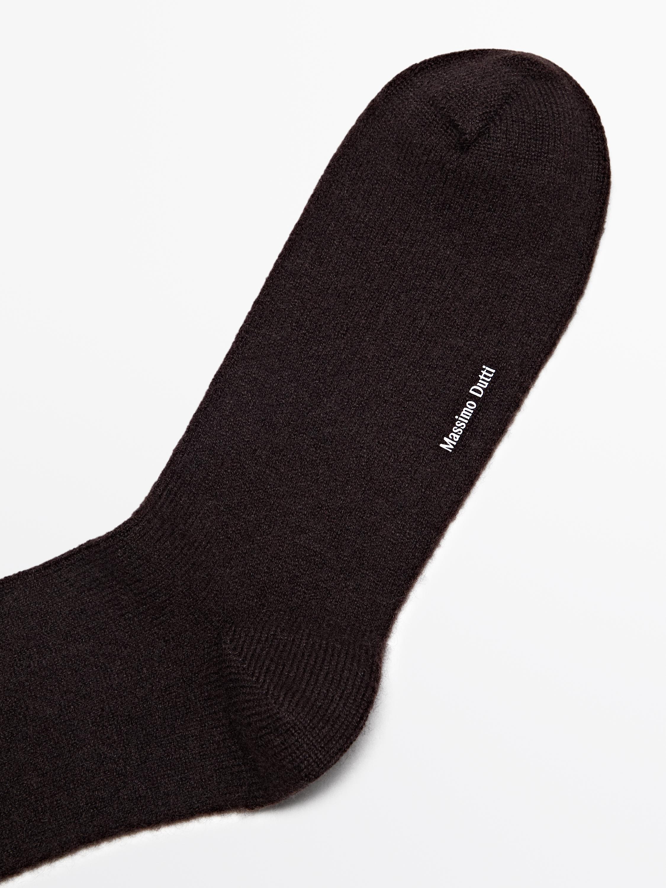 Calcetines punto mezcla cashmere