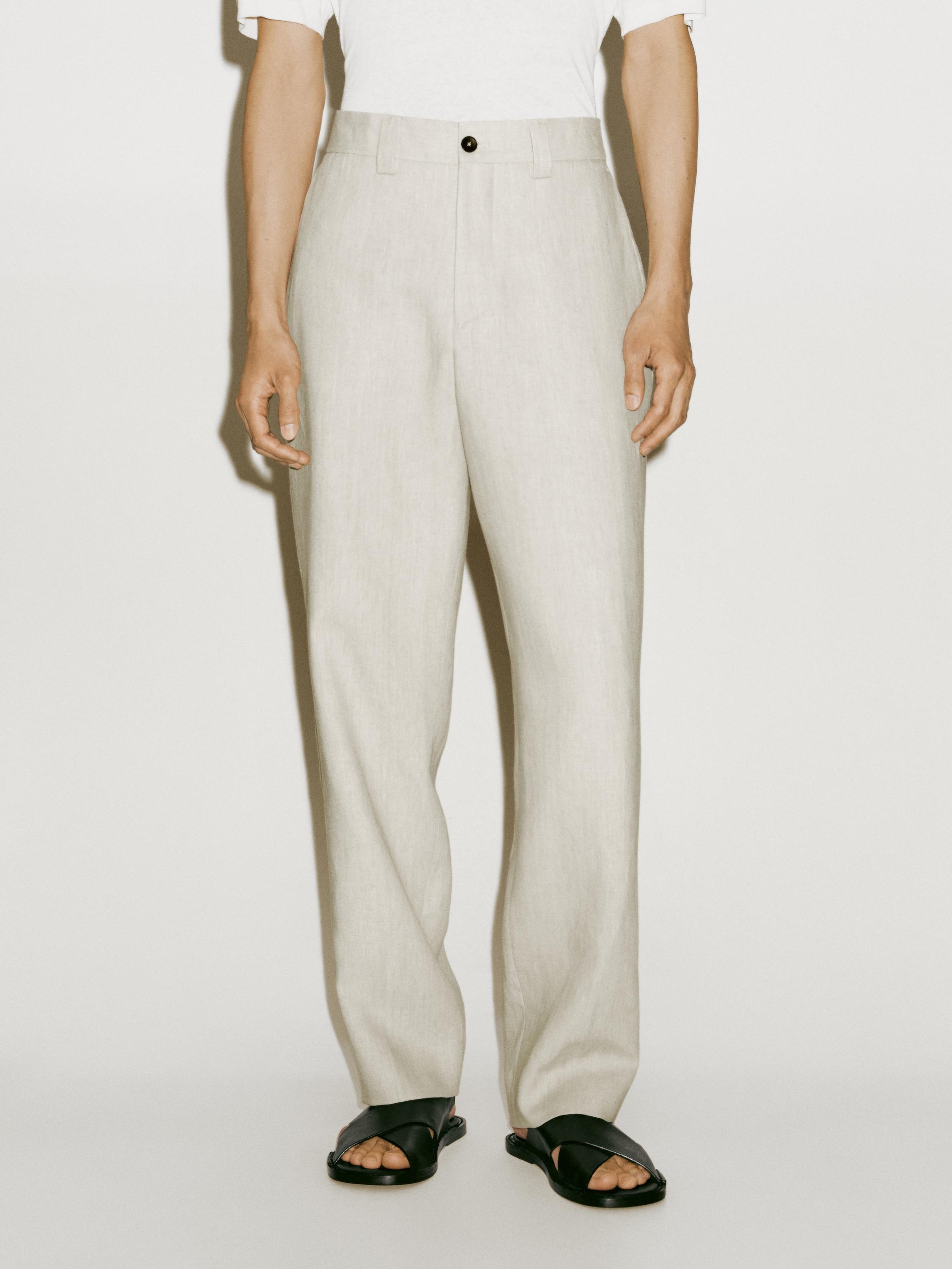 100% linen suit trousers - Limited Edition