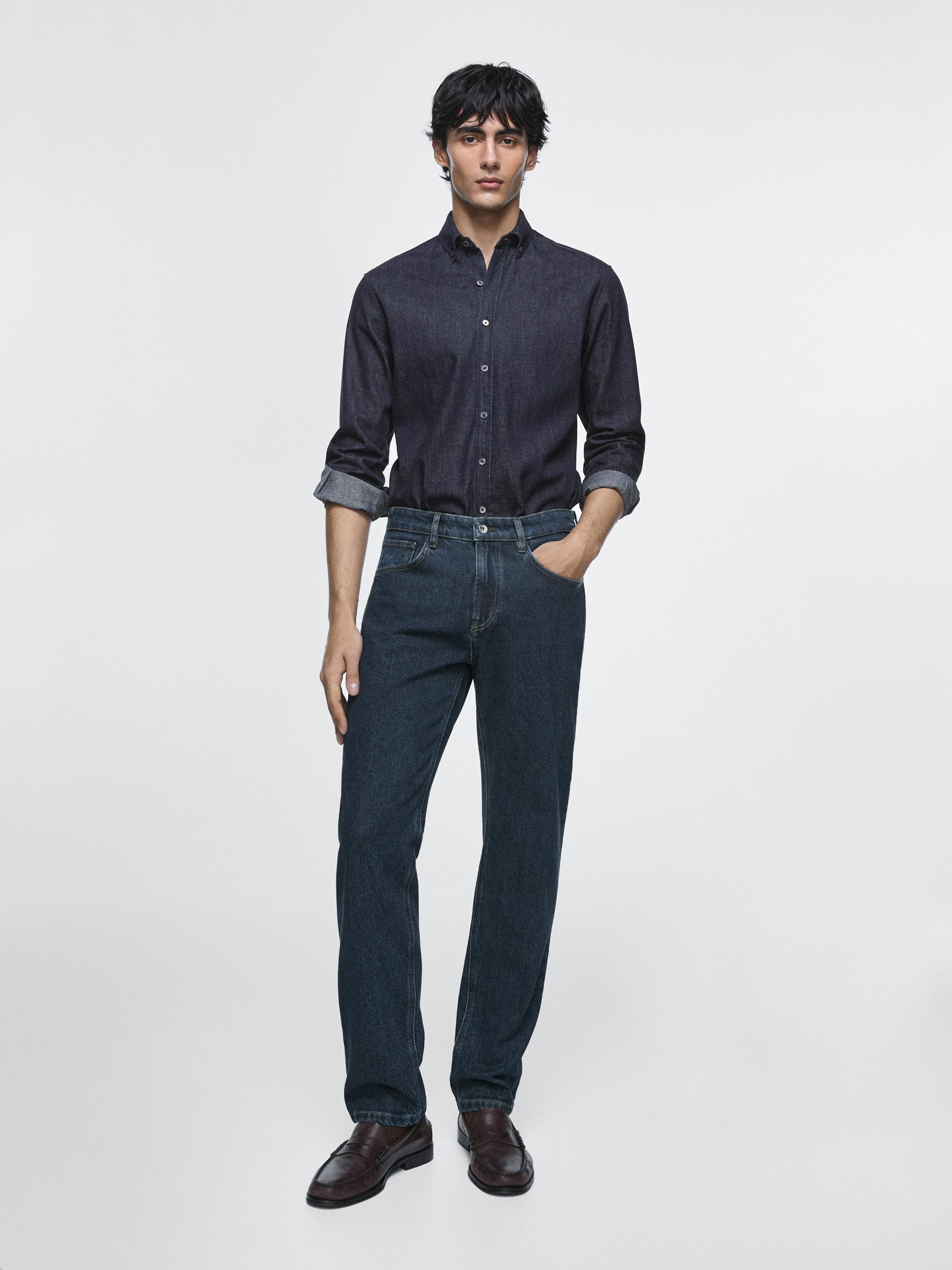 Tapered fit jeans — BLUE