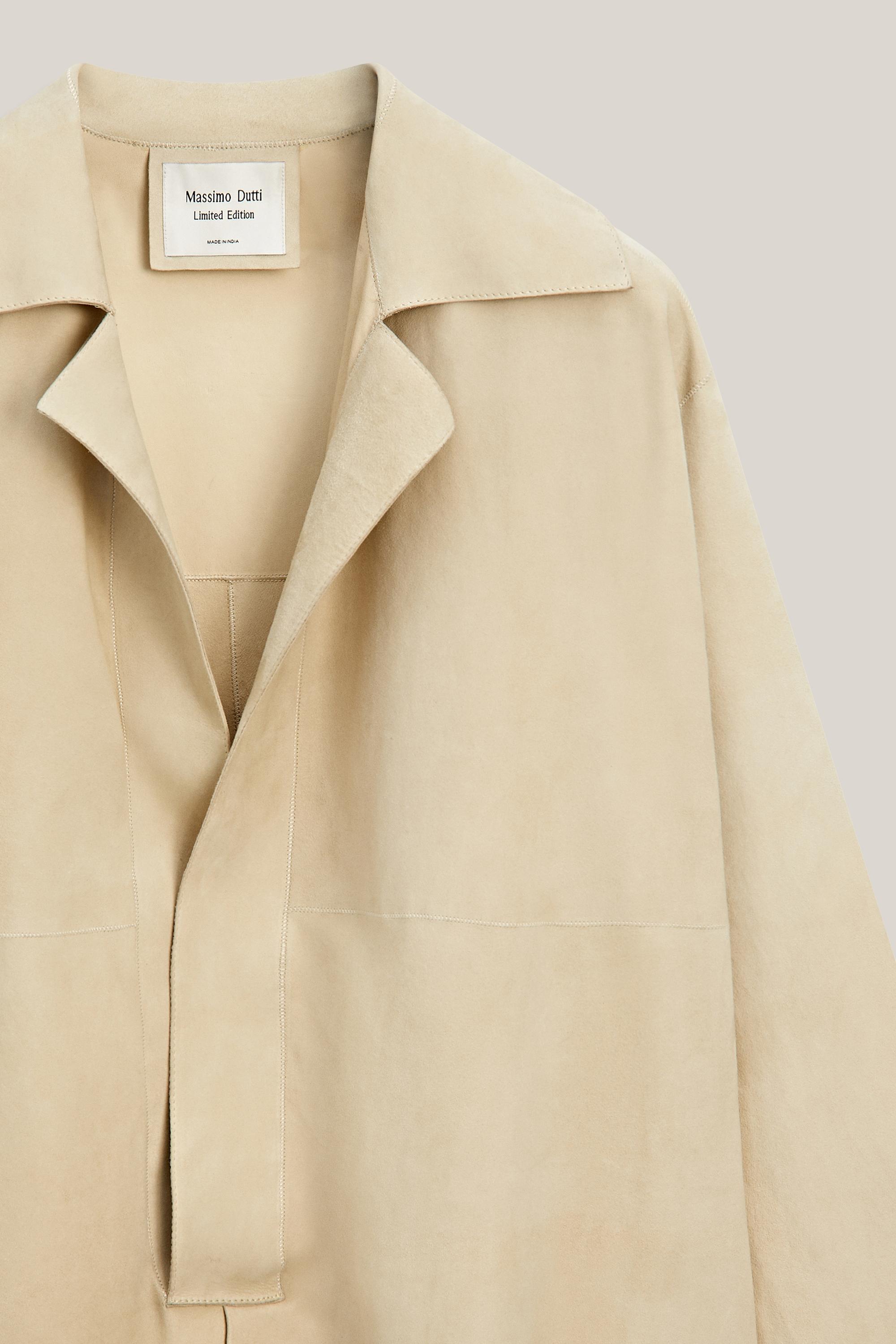 Suede leather tunic - LIMITED EDITION — Beige