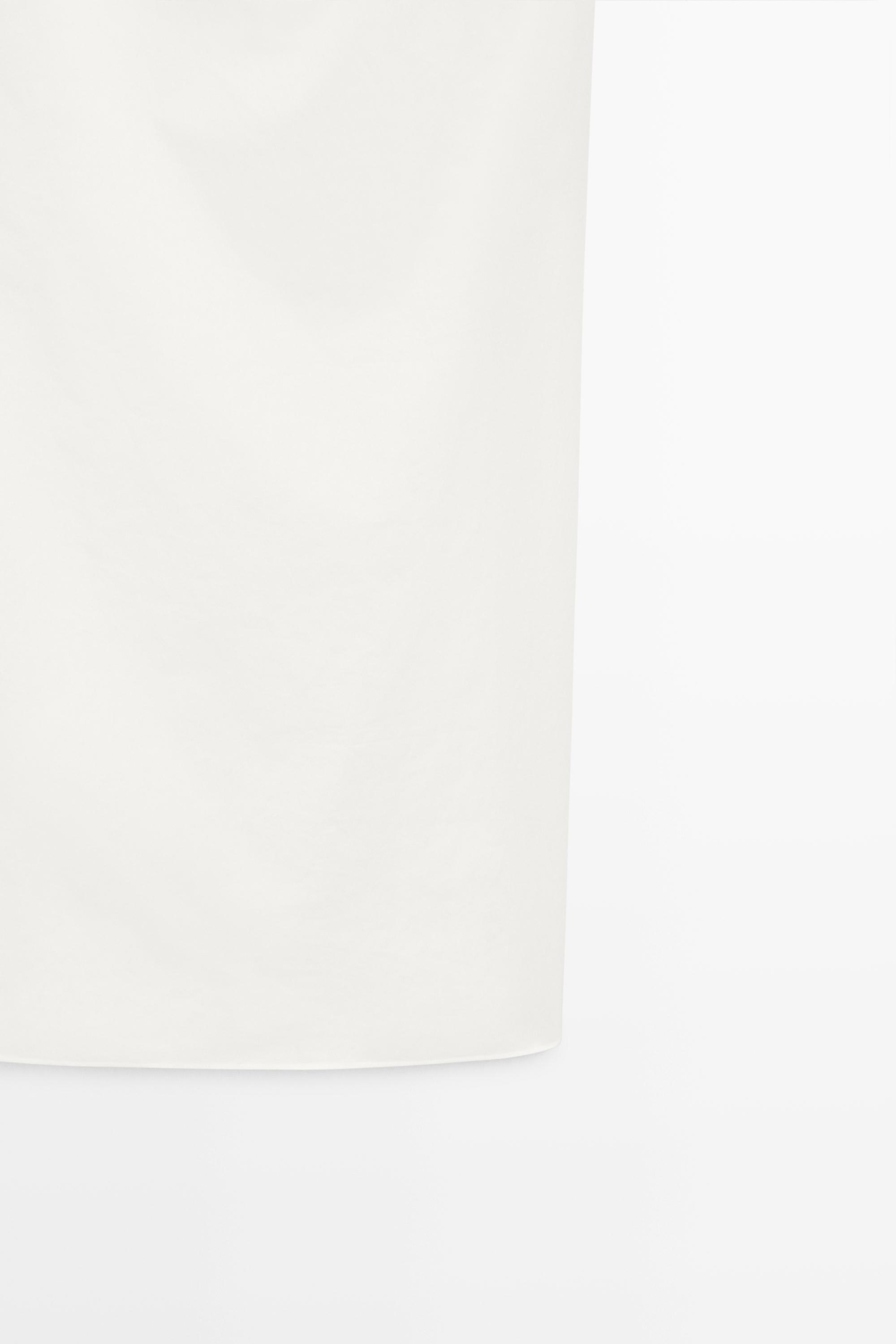 Scarf detail midi dress - STUDIO — WHITE